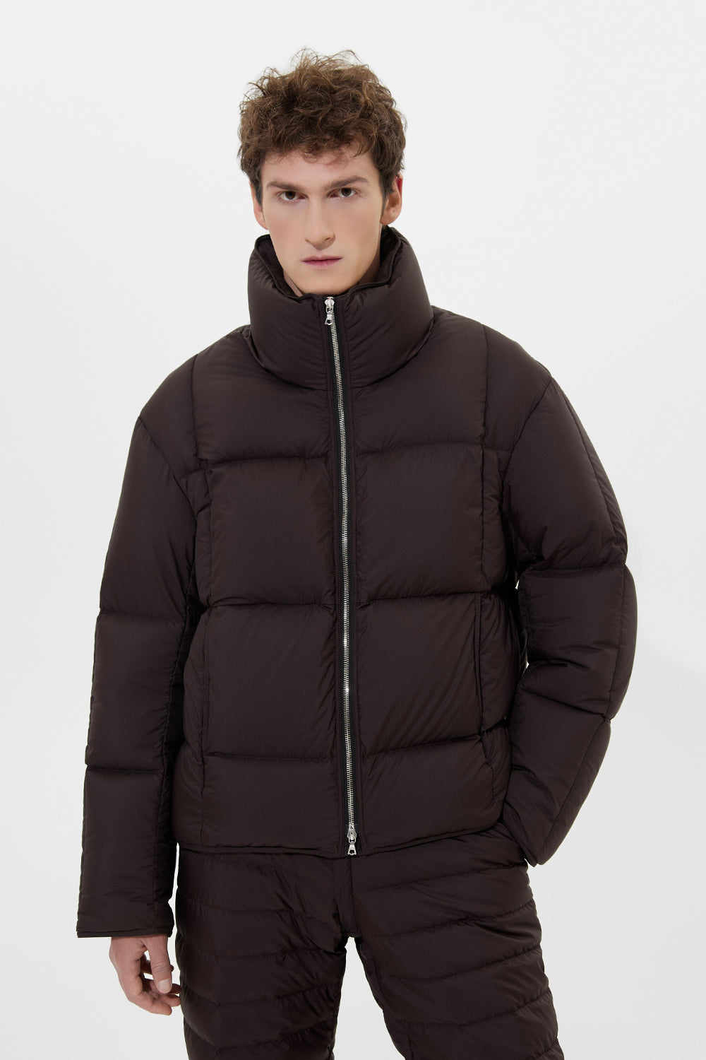 JAY JACKET MAN MICRO BROWN