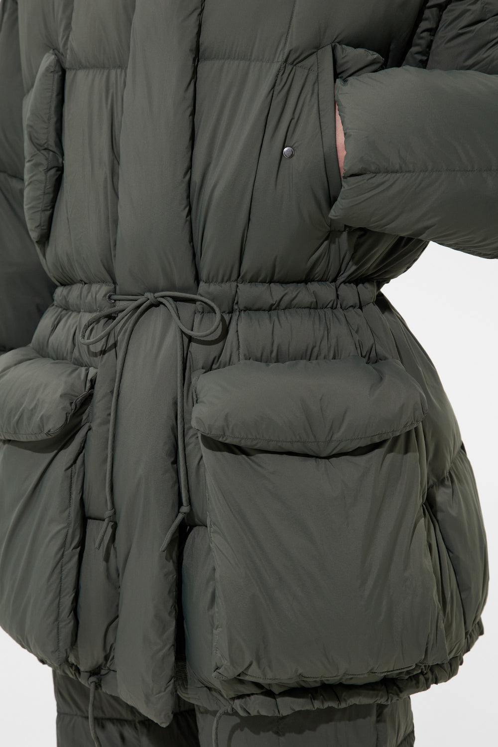 Quilted Parka Soft Khaki