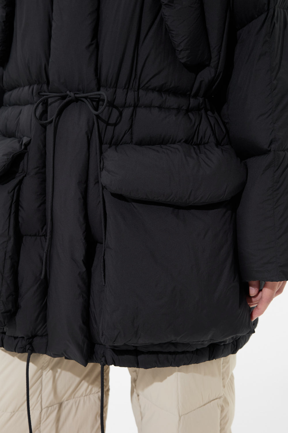 Quilted Parka Soft Black