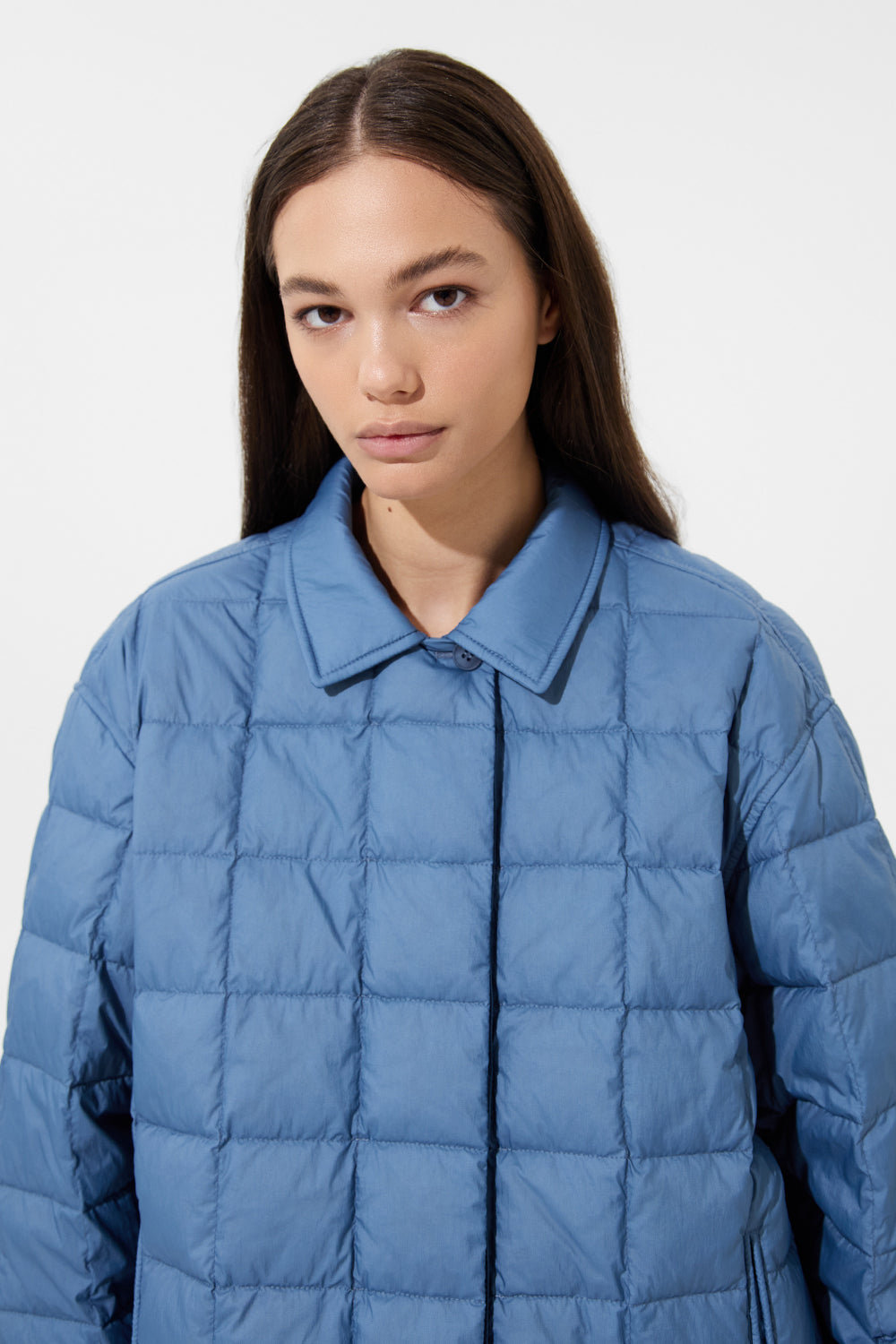 Kalik Down Shirt Micro Stone Blue
