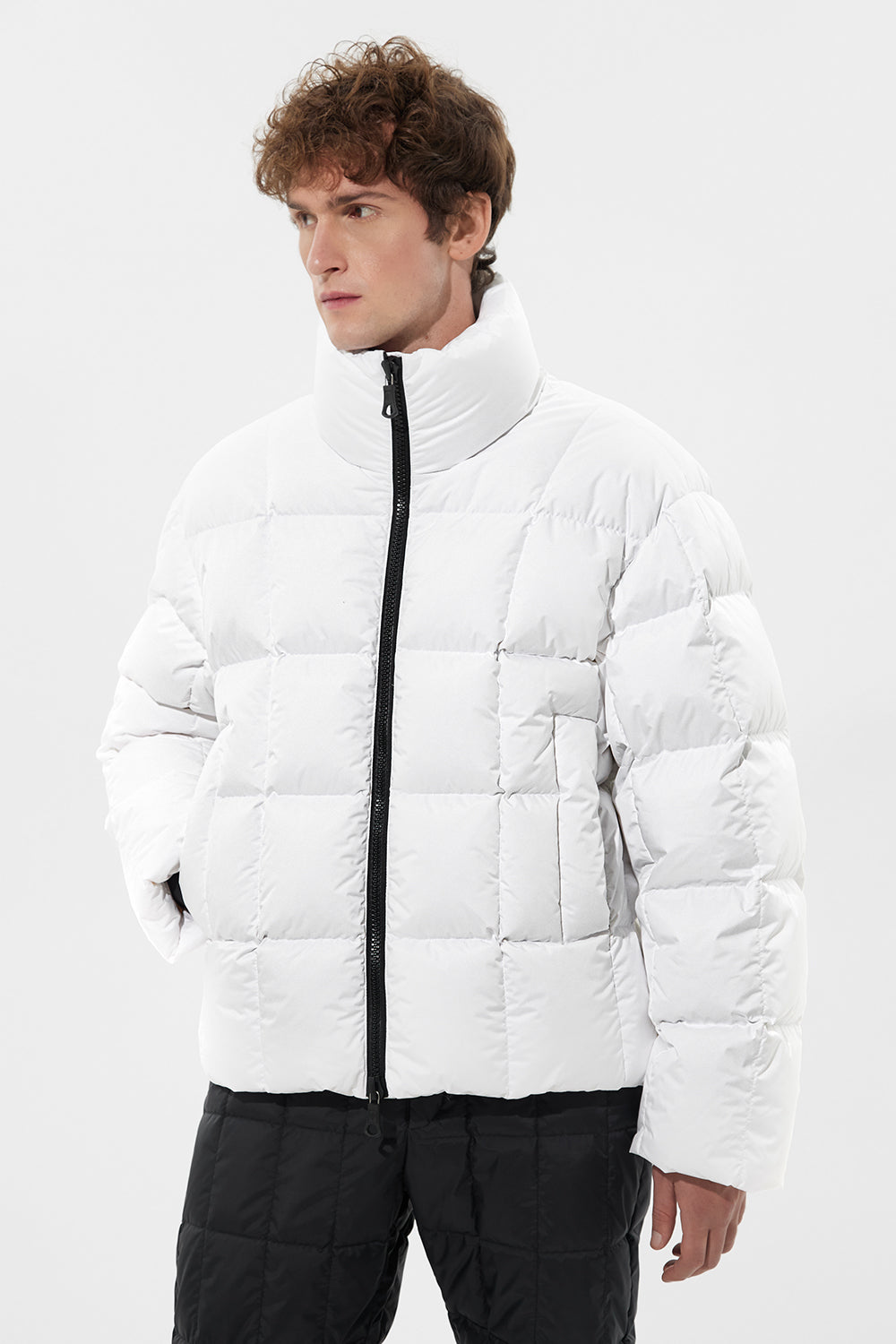 Apres Ski Shorts Jacket Man Tec White
