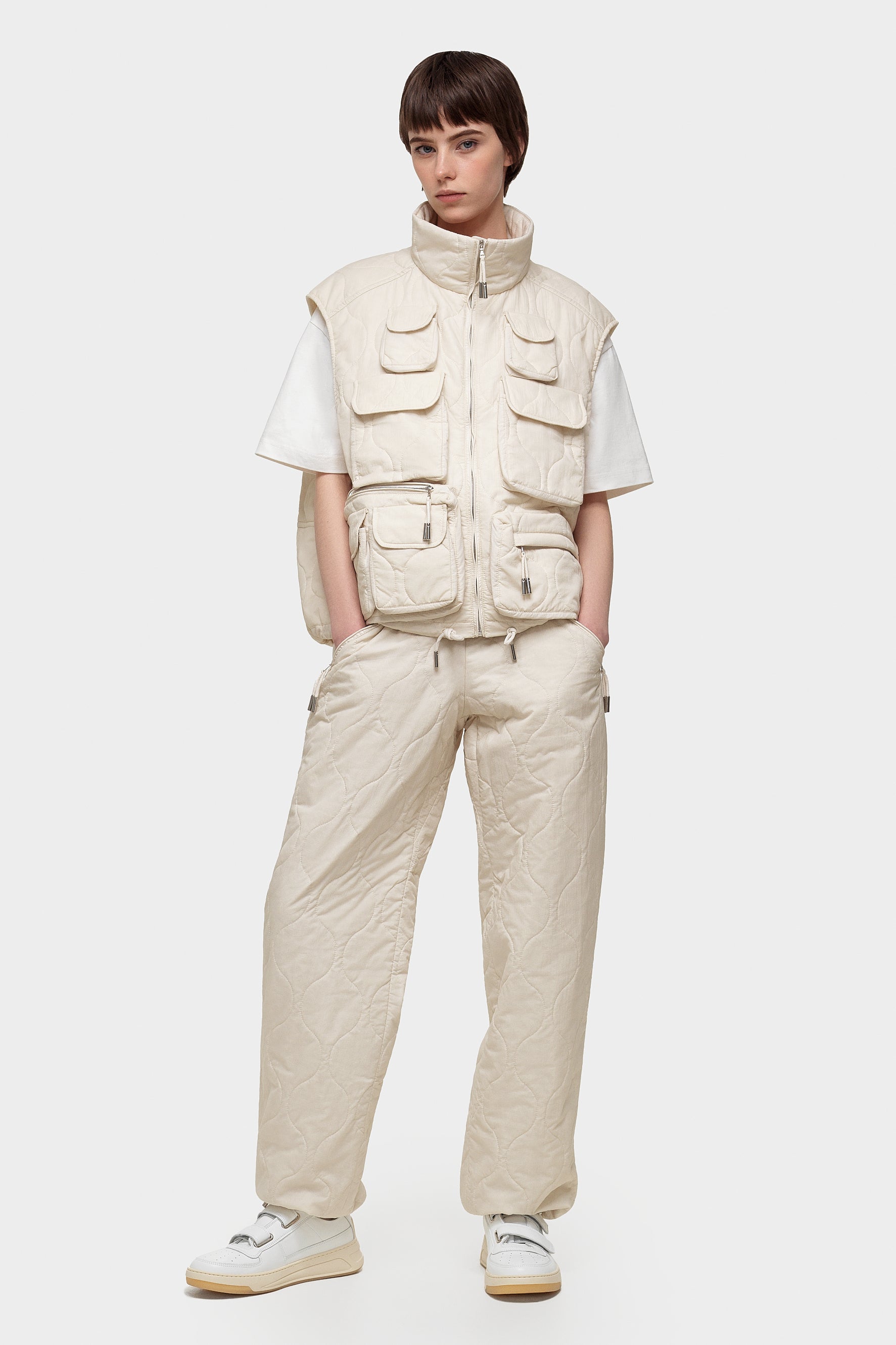 Fisherman Vest Ketchup Beige