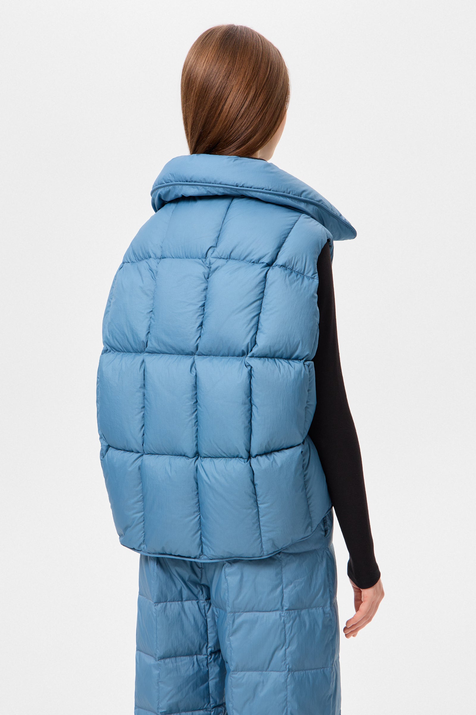 COZY CLOUD VEST MICRO STONE BLUE