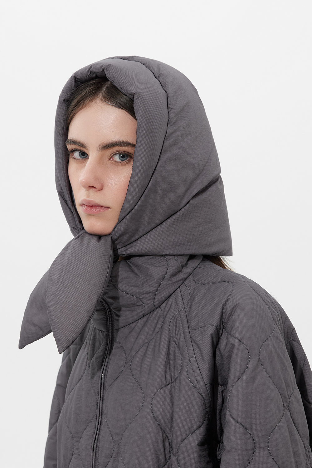 Hustka Hood Ketchup Grey