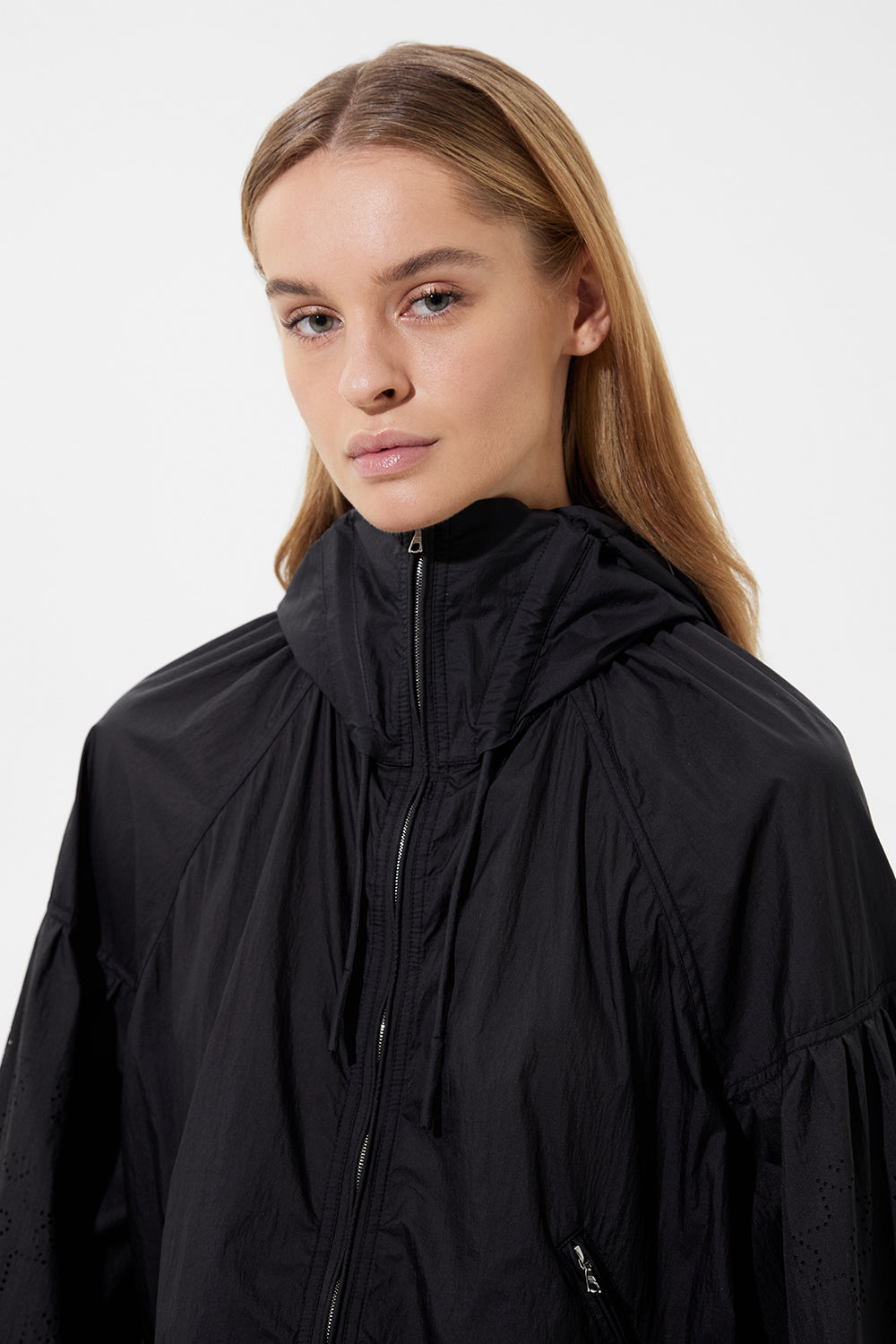 Perforated Jacket Micro Black