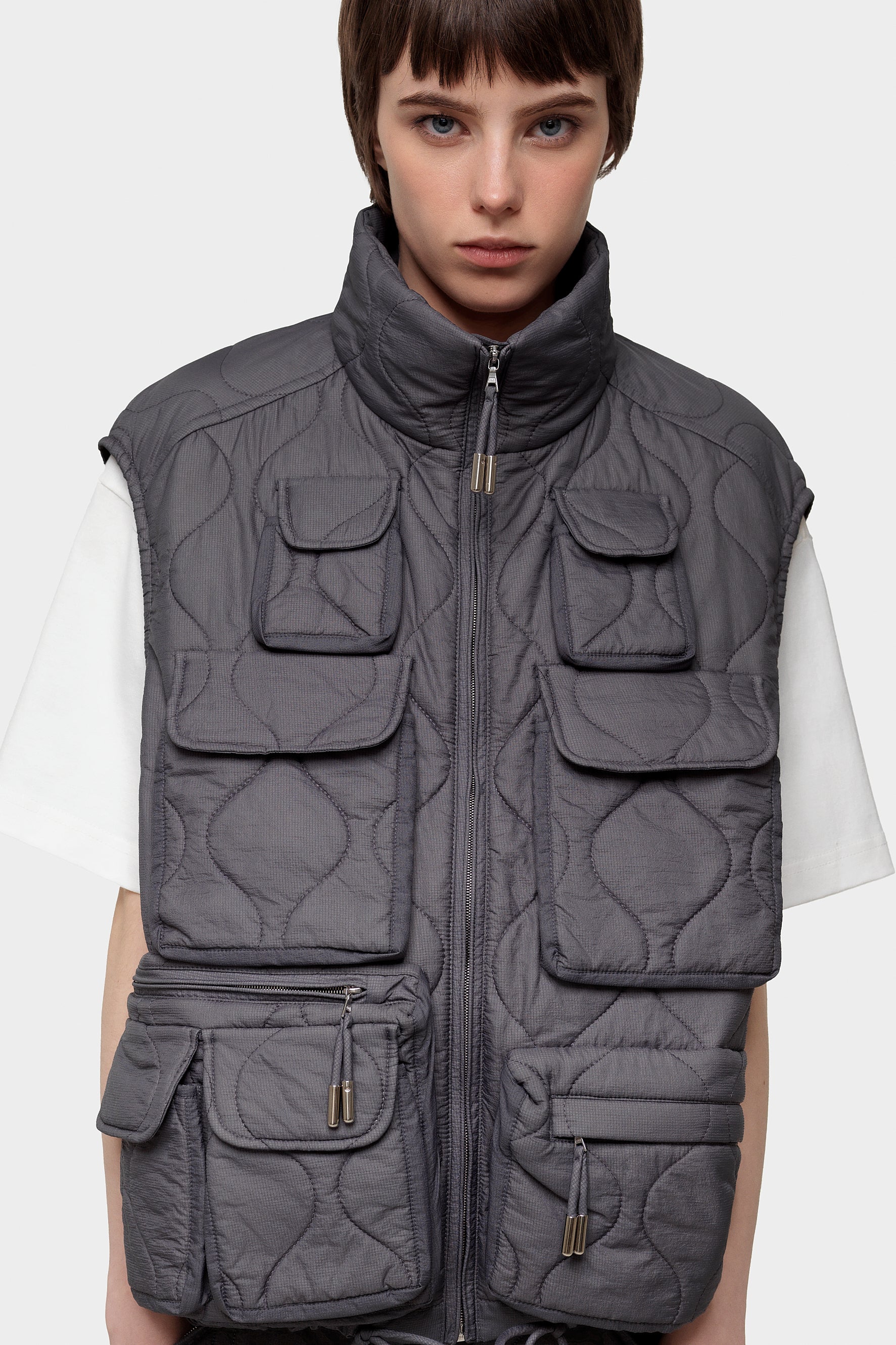 Fisherman Vest Ketchup Grey