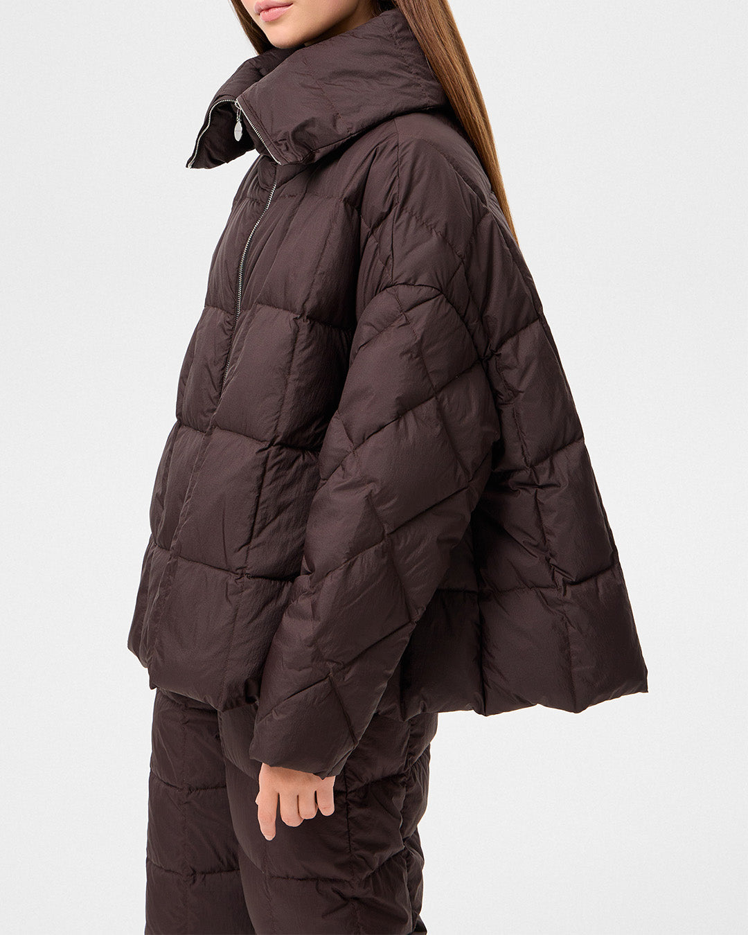 COZY ARCO JACKET MICRO BROWN