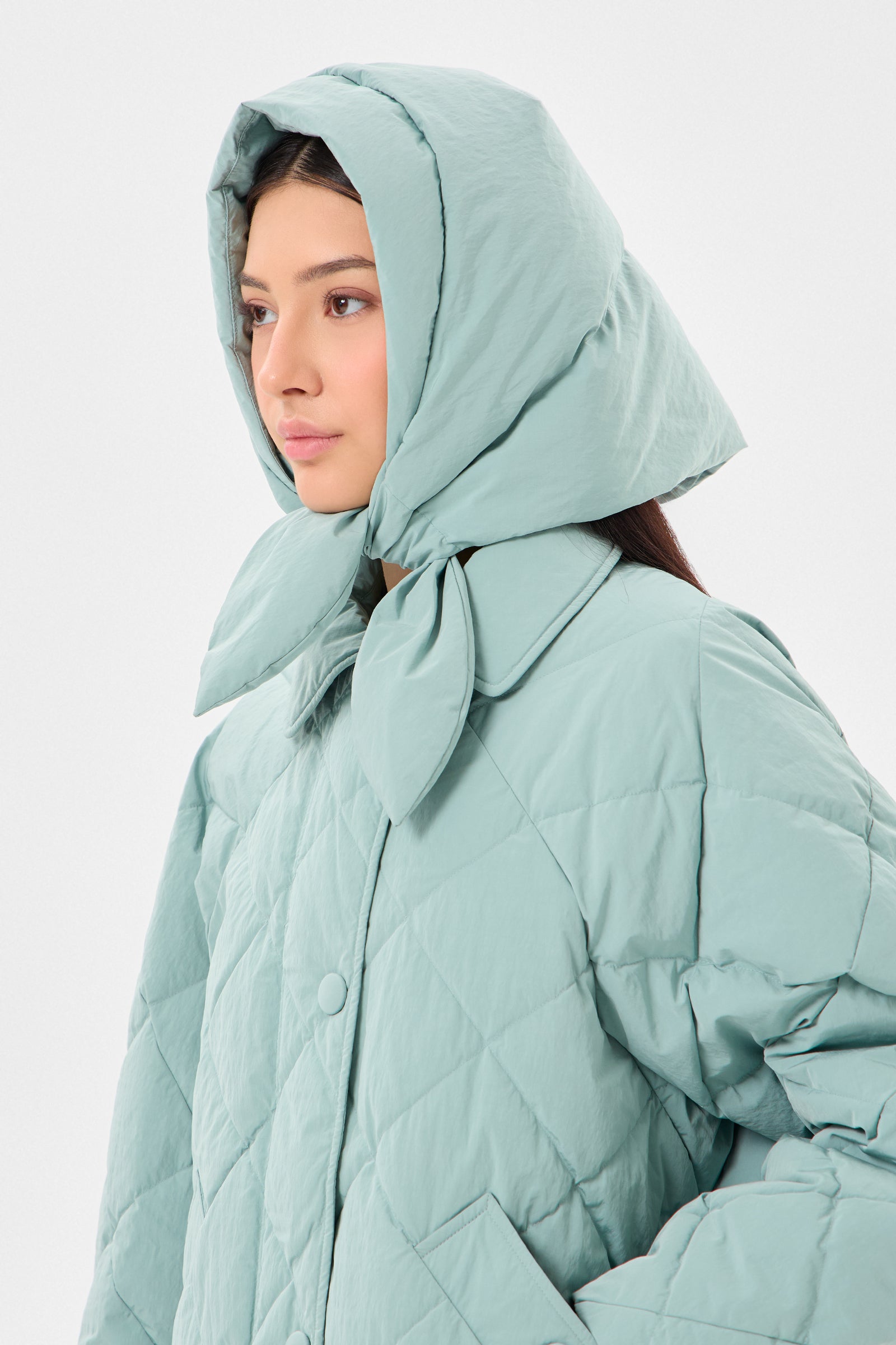 HUSTKA HOOD ENNIO TEAL