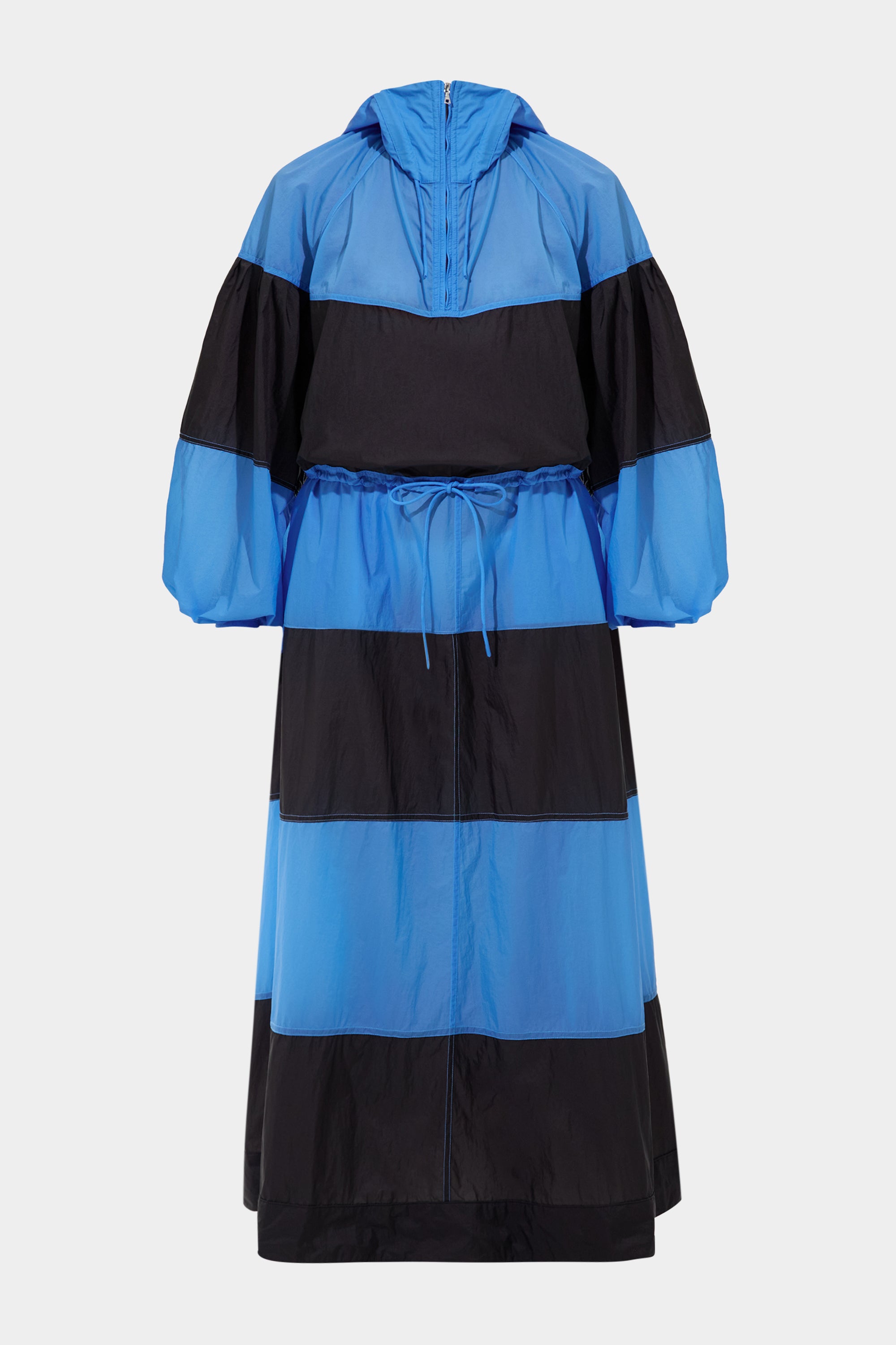 Stripe Dress Micro Bright Blue + Micro Black