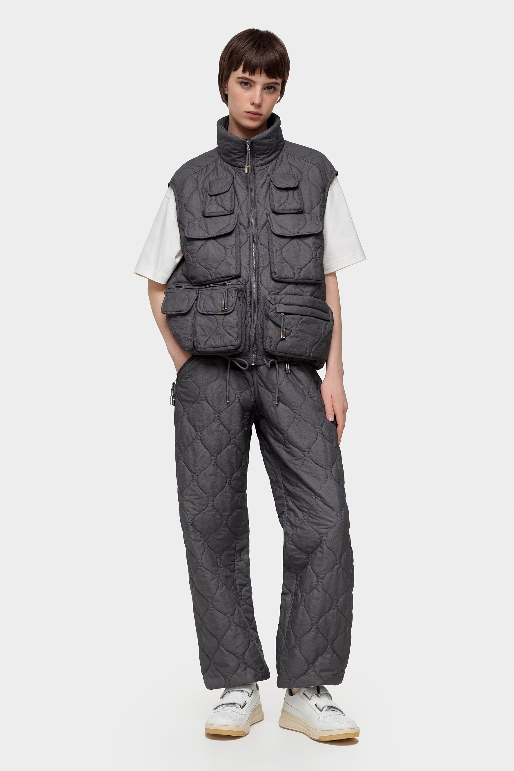 Fisherman Vest Ketchup Grey