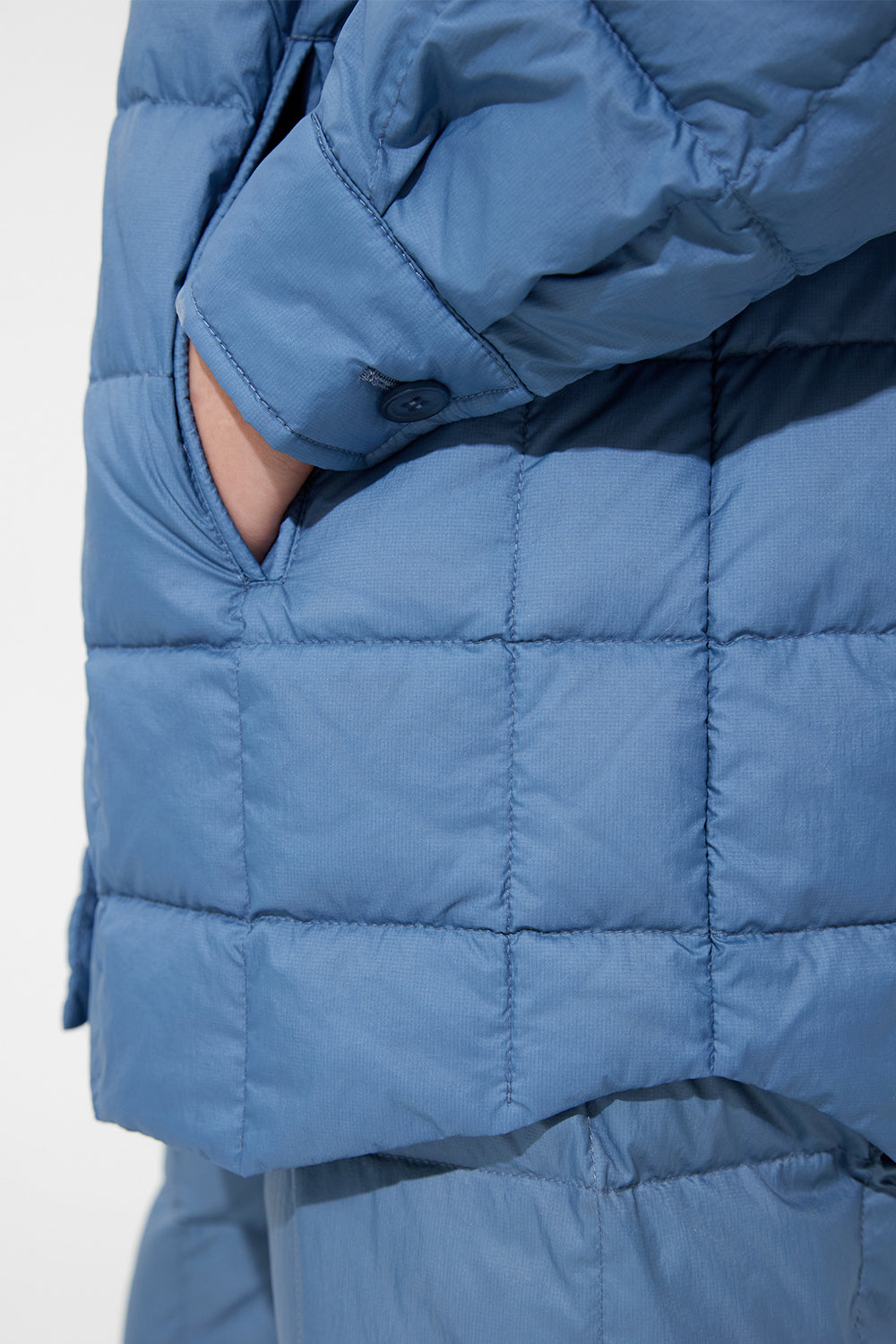 Kalik Down Shirt Micro Stone Blue