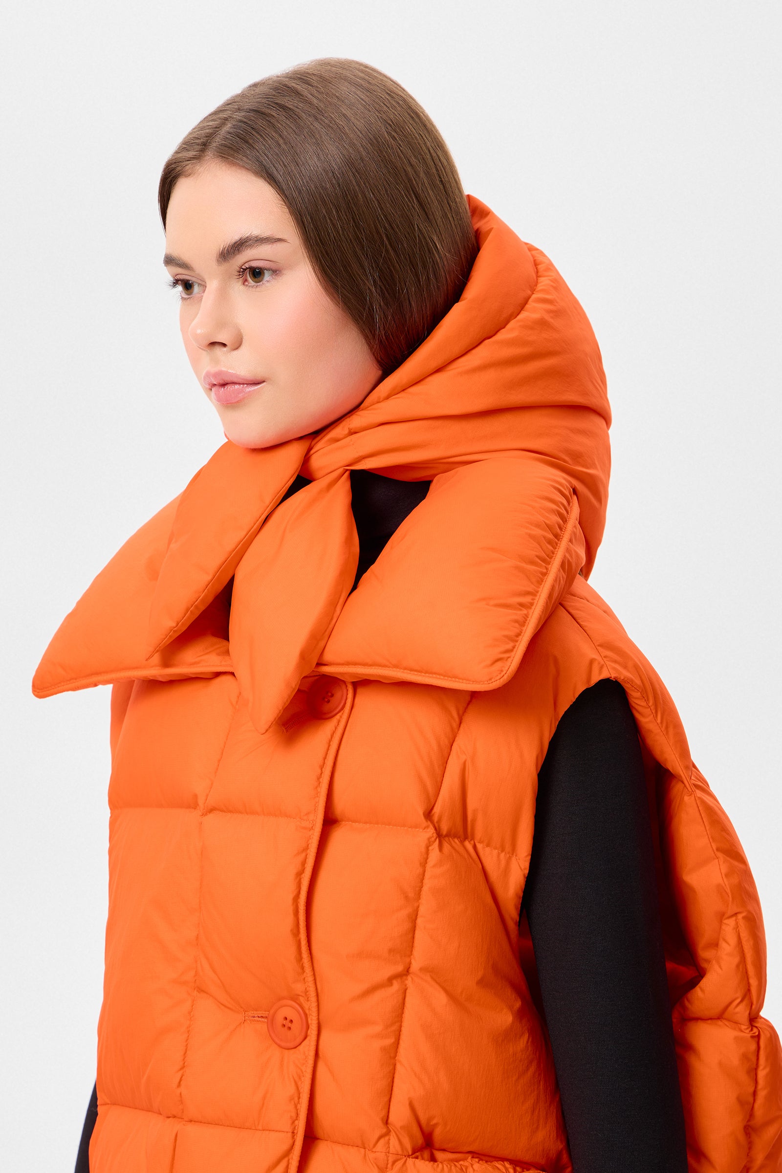 HUSTKA HOOD MICRO ORANGE