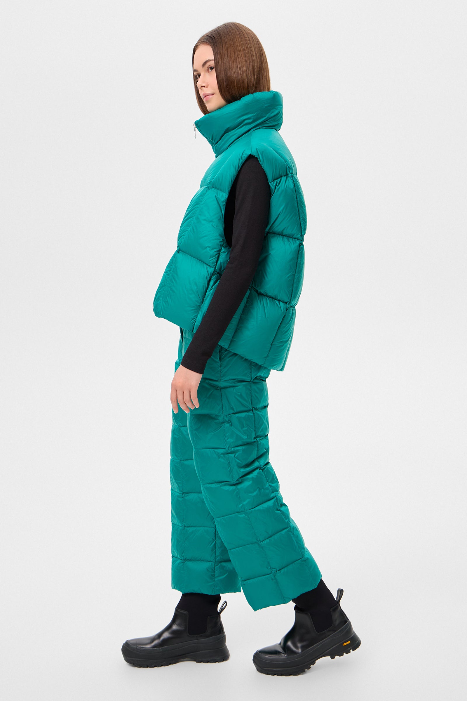 ZIP VEST LEON GREEN