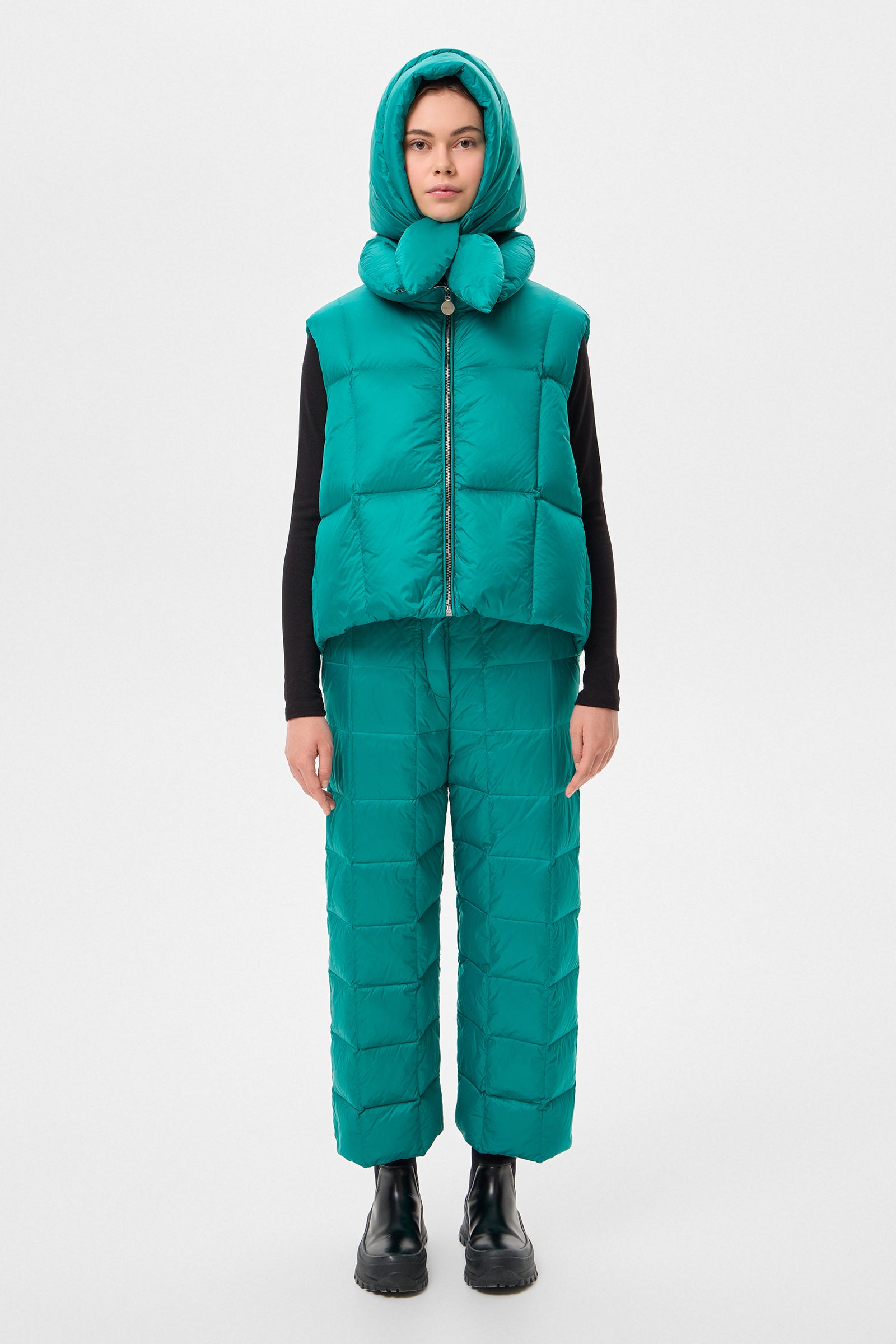 HUSTKA HOOD LEON GREEN