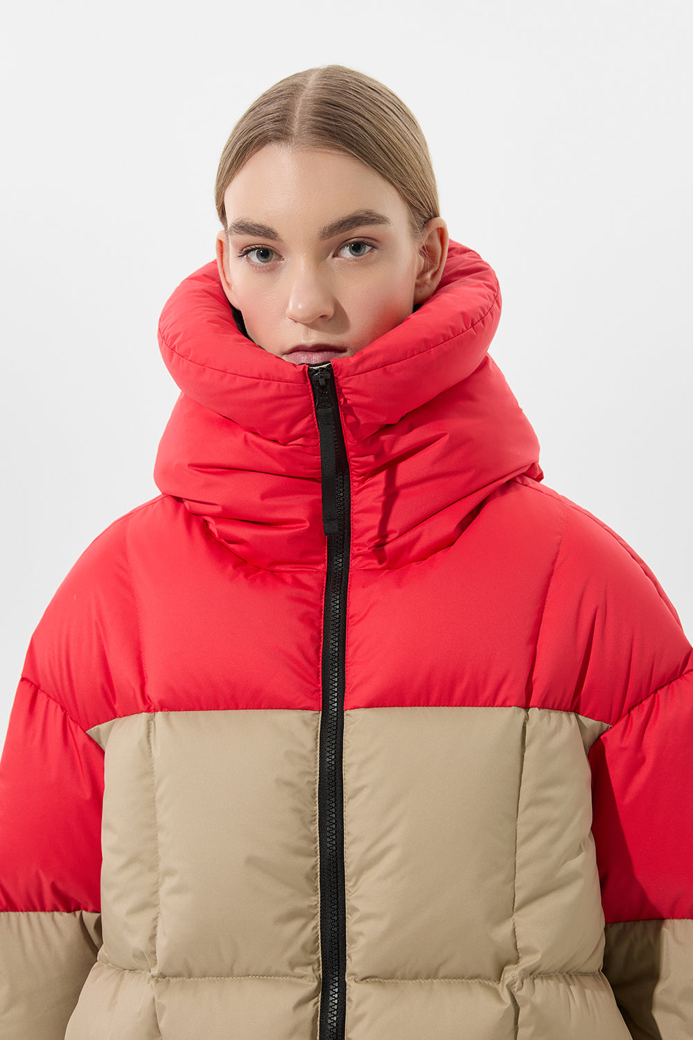 DOUBLE APRES SKI WENDY JACKET TEC PT RED + BEIGE