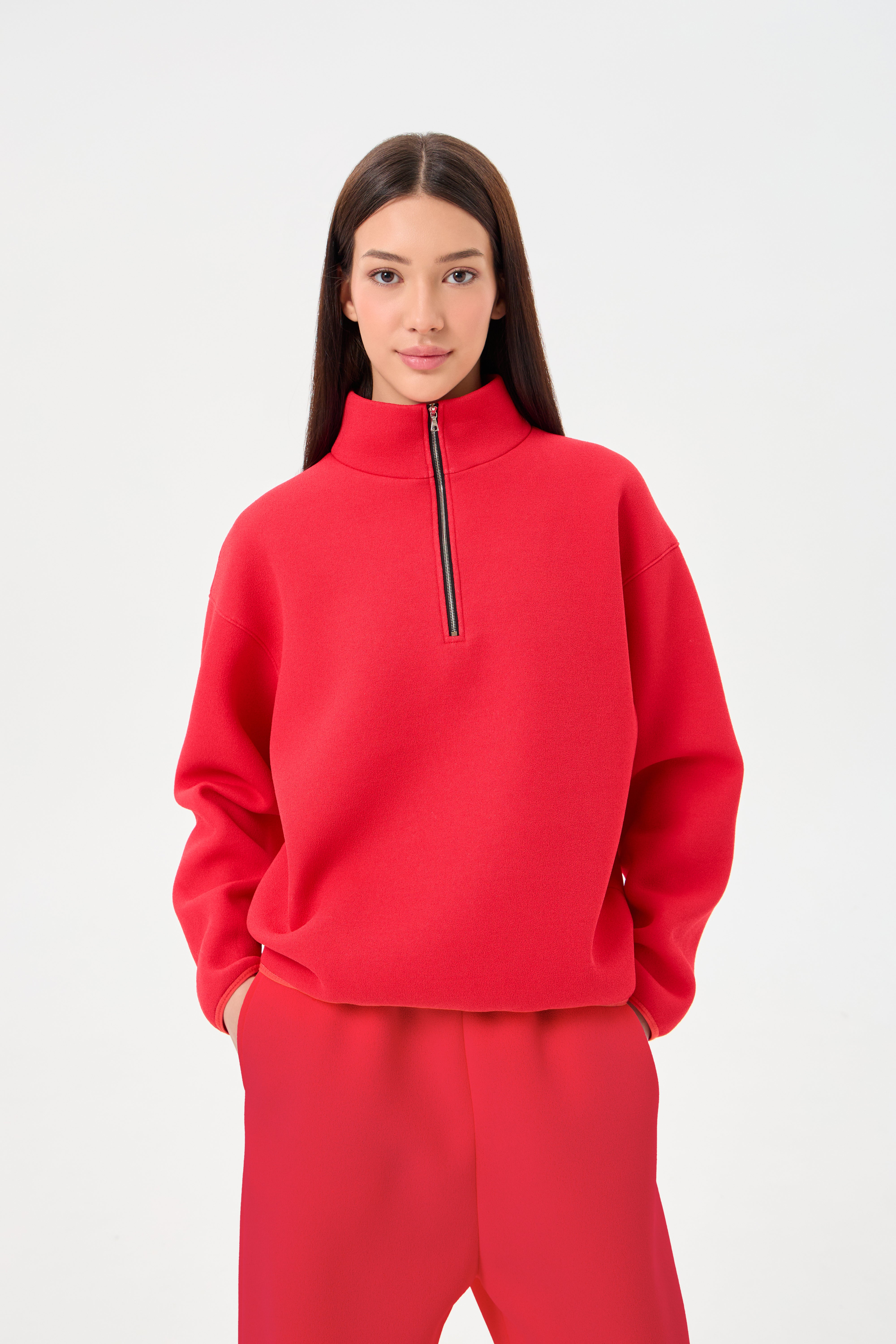 Rocky Half Zip Foam Red