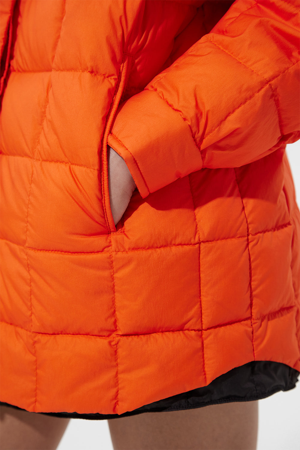 Kalik Down Shirt Micro Brick Orange