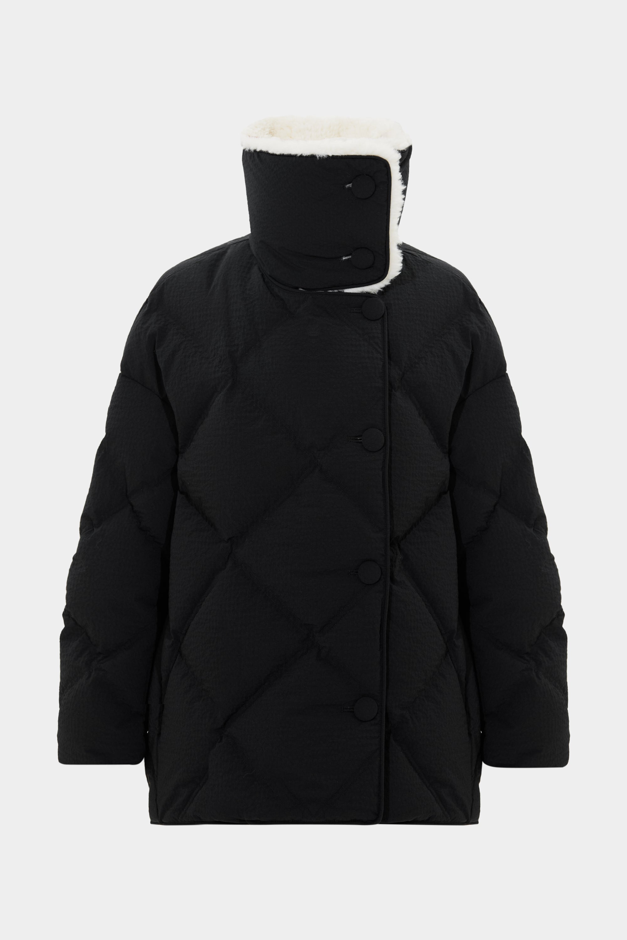 SHEARLING QUEEN STEFANIA BLACK
