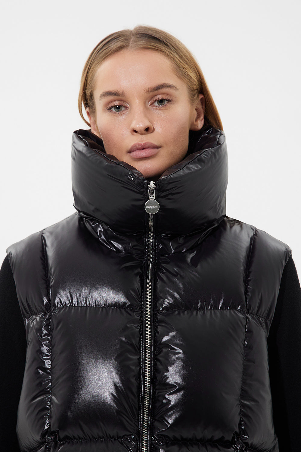 Zip Vest Silky Black