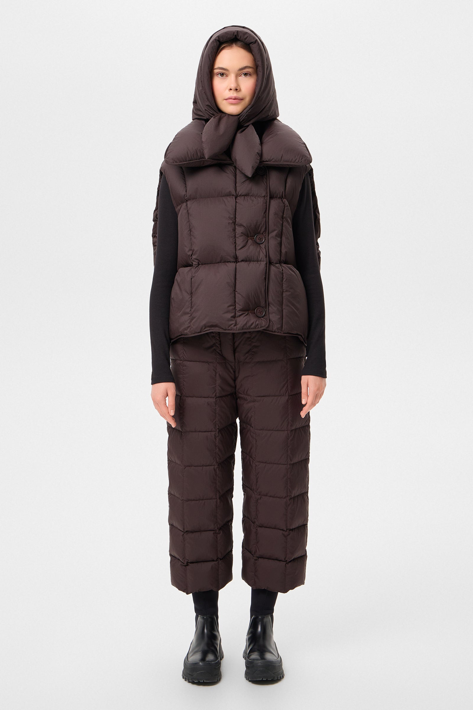 HUSTKA HOOD MICRO BROWN