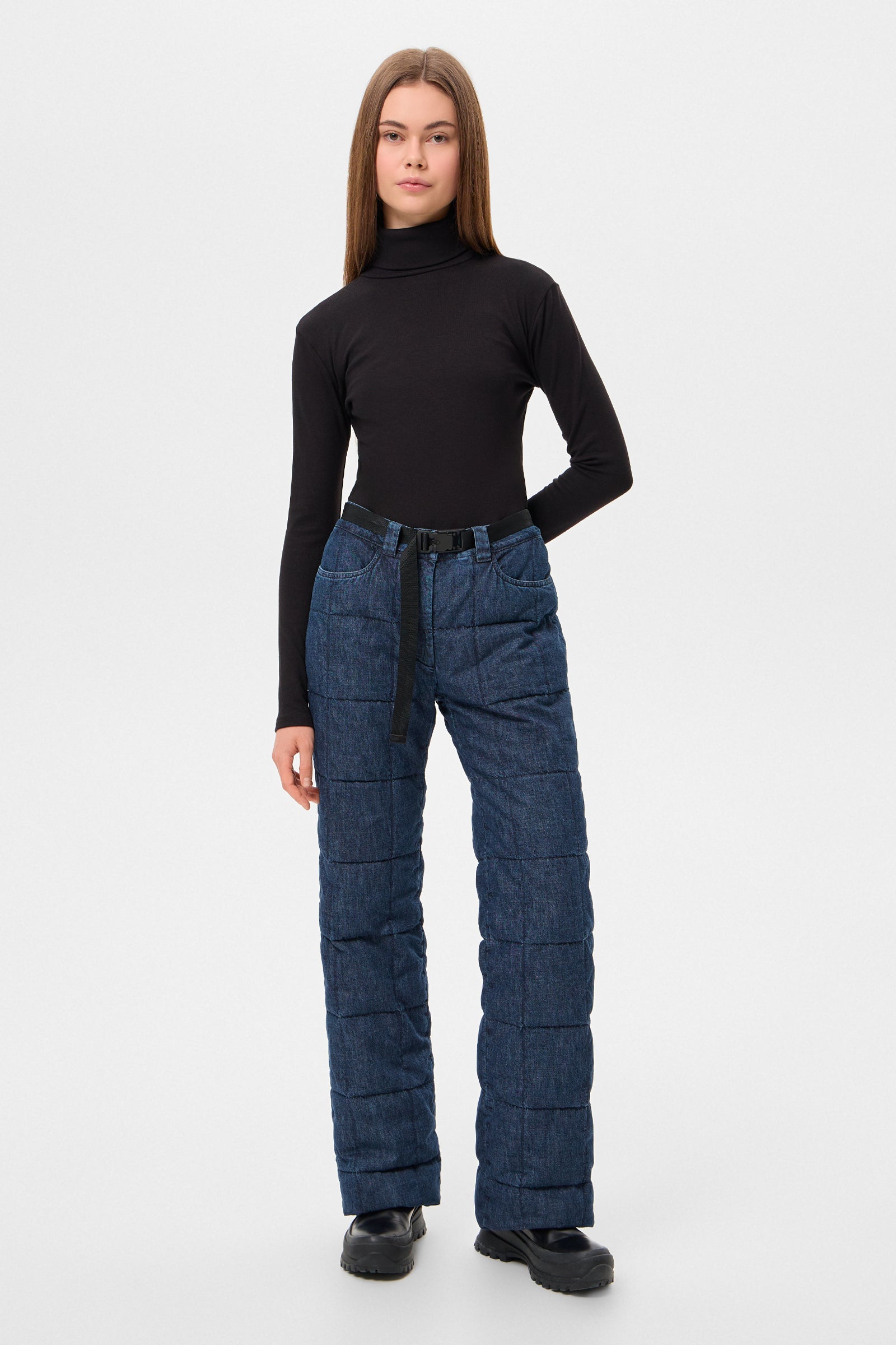 DENIM CHALET PANTS BLUE
