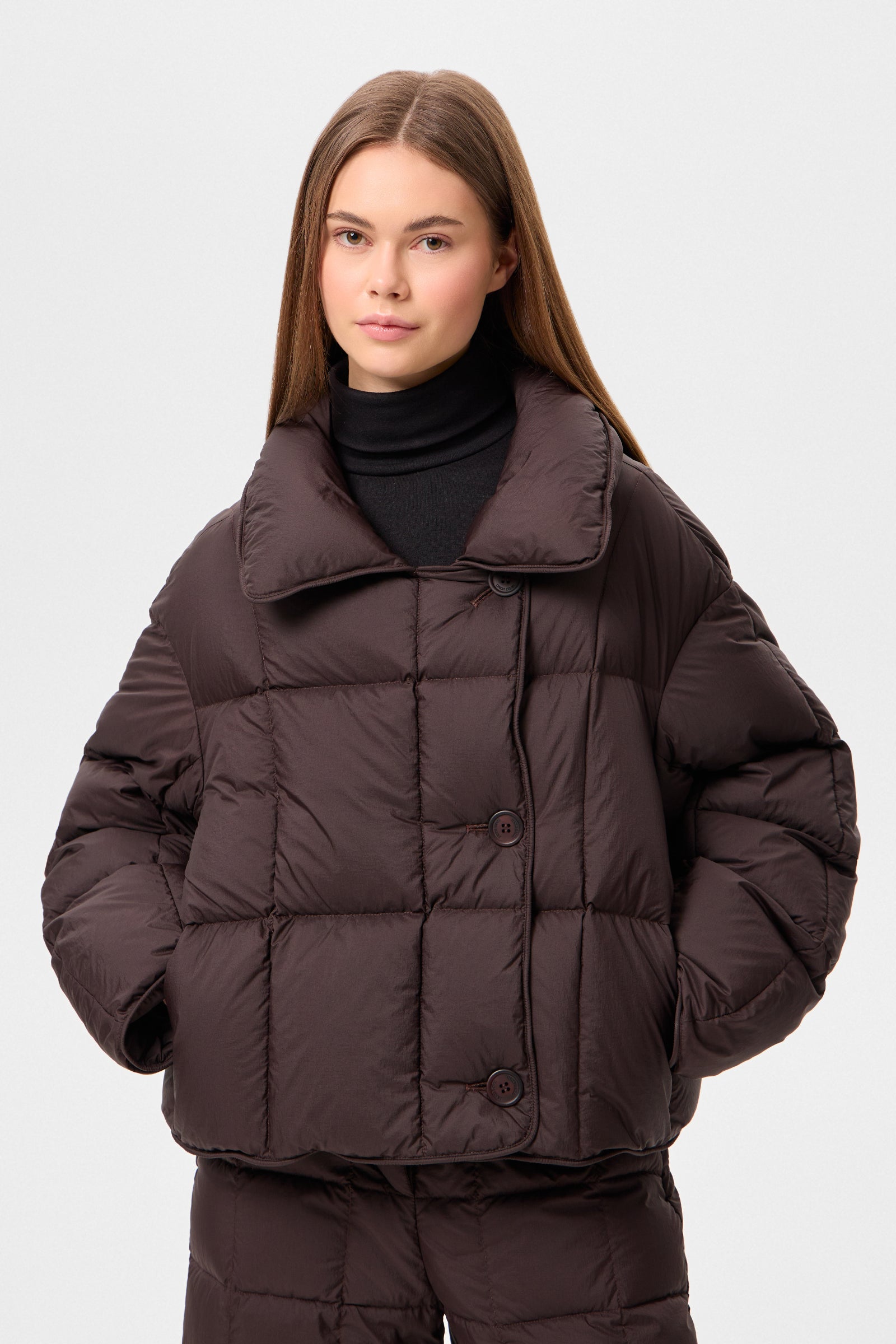 COZY CLOUD JACKET MICRO BROWN