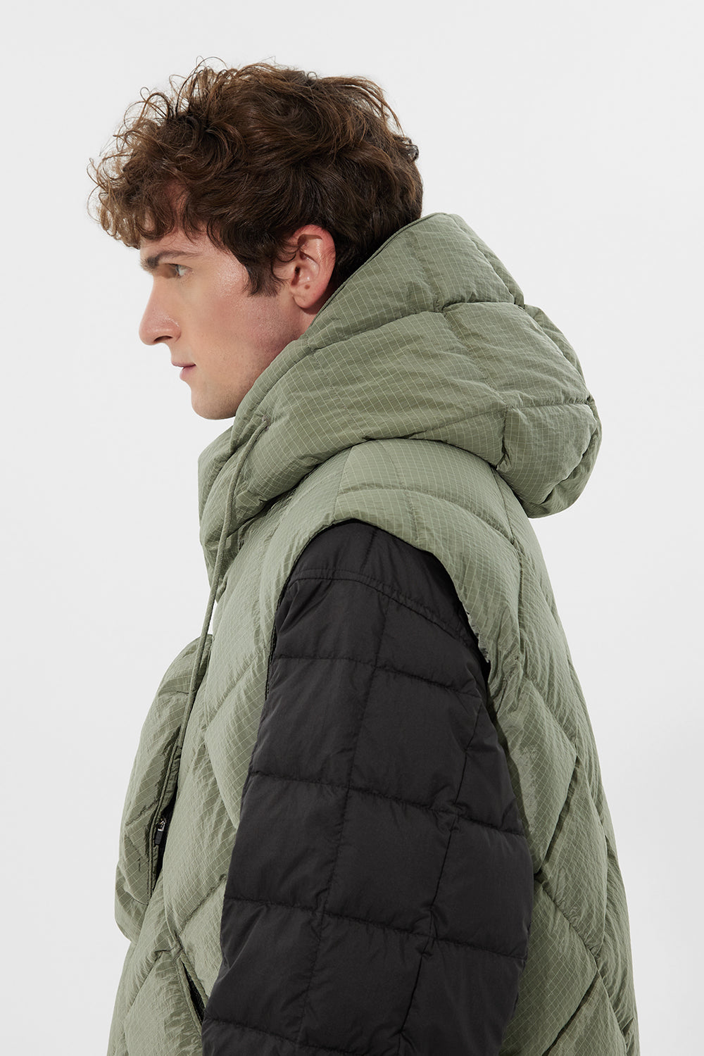 Atti Vest Man Rib Khaki