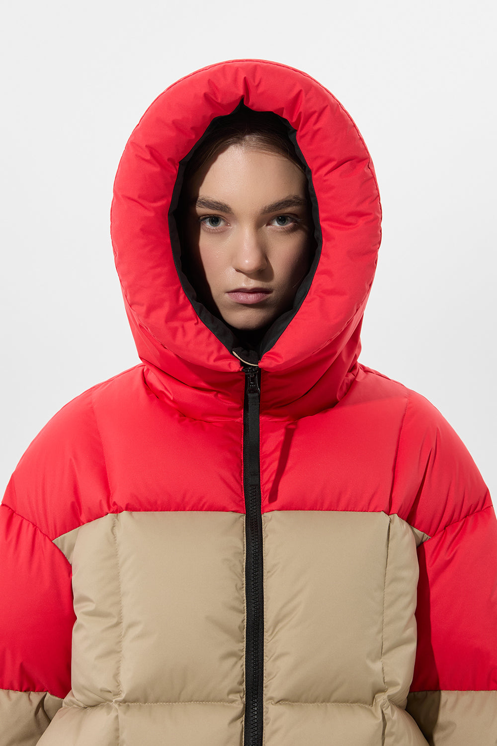 DOUBLE APRES SKI WENDY JACKET TEC PT RED + BEIGE