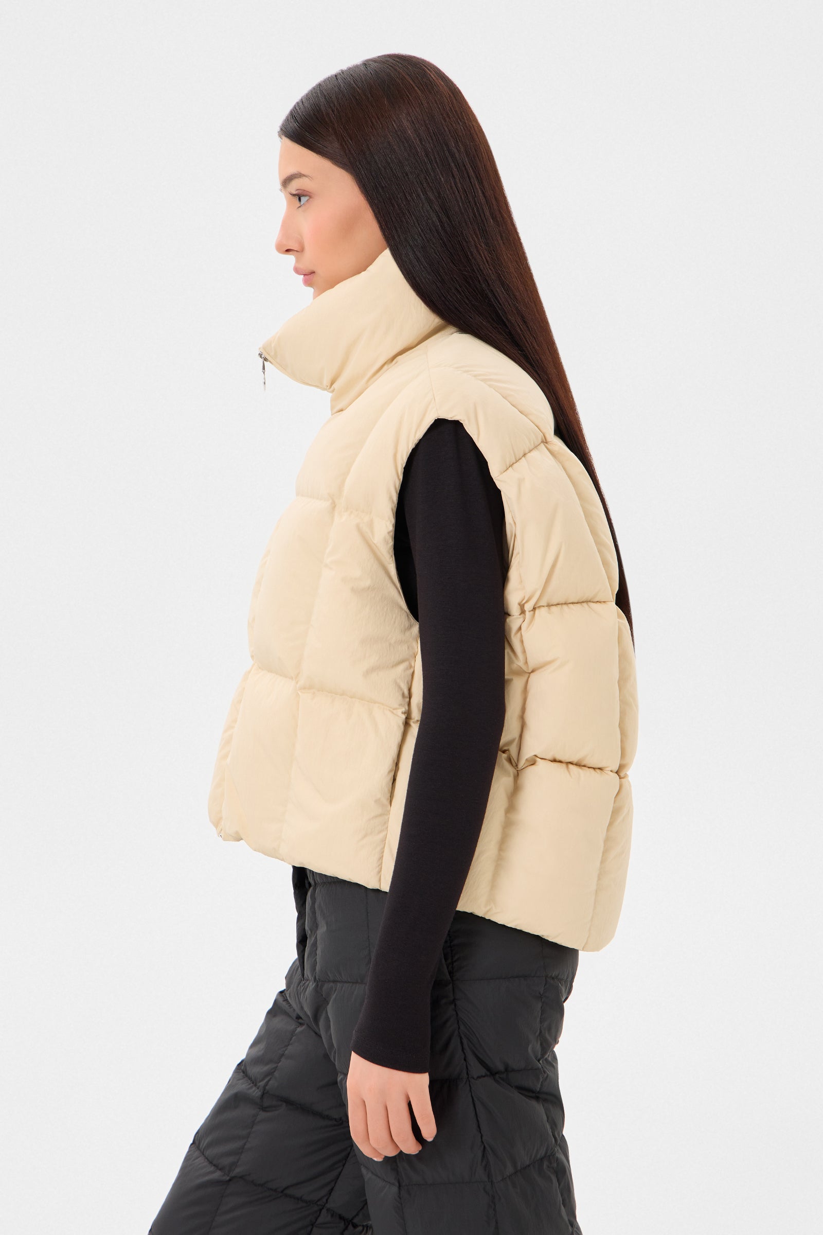 ZIP VEST ENNIO BEIGE