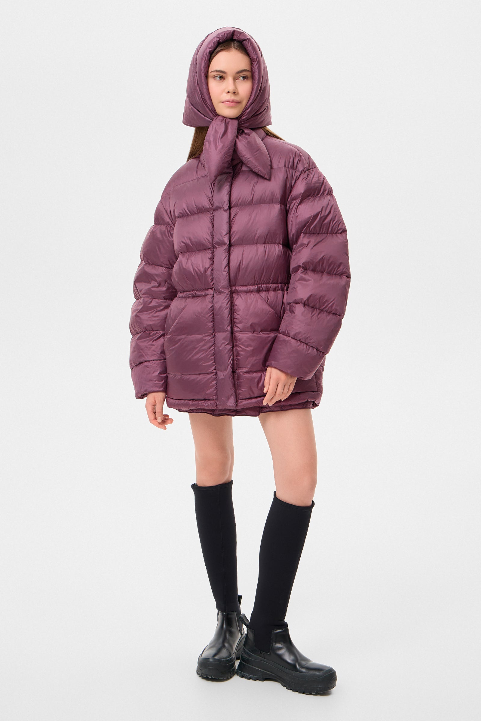 HUSTKA HOOD LEON GRAPE