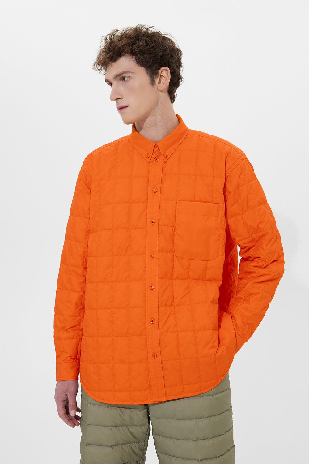 KALIK SHIRT MAN MICRO ORANGE
