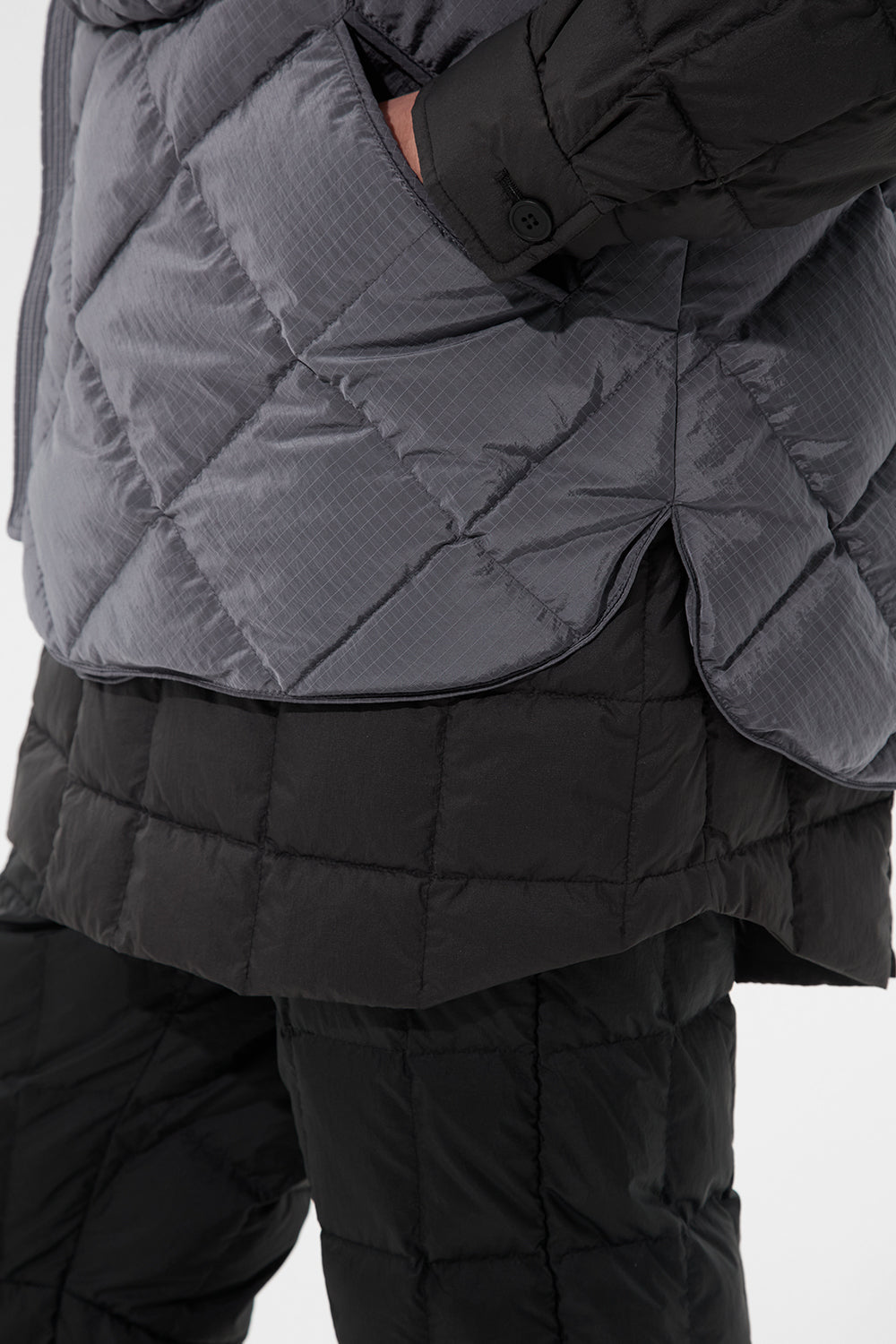 Atti Vest Man Rib Grey Violet
