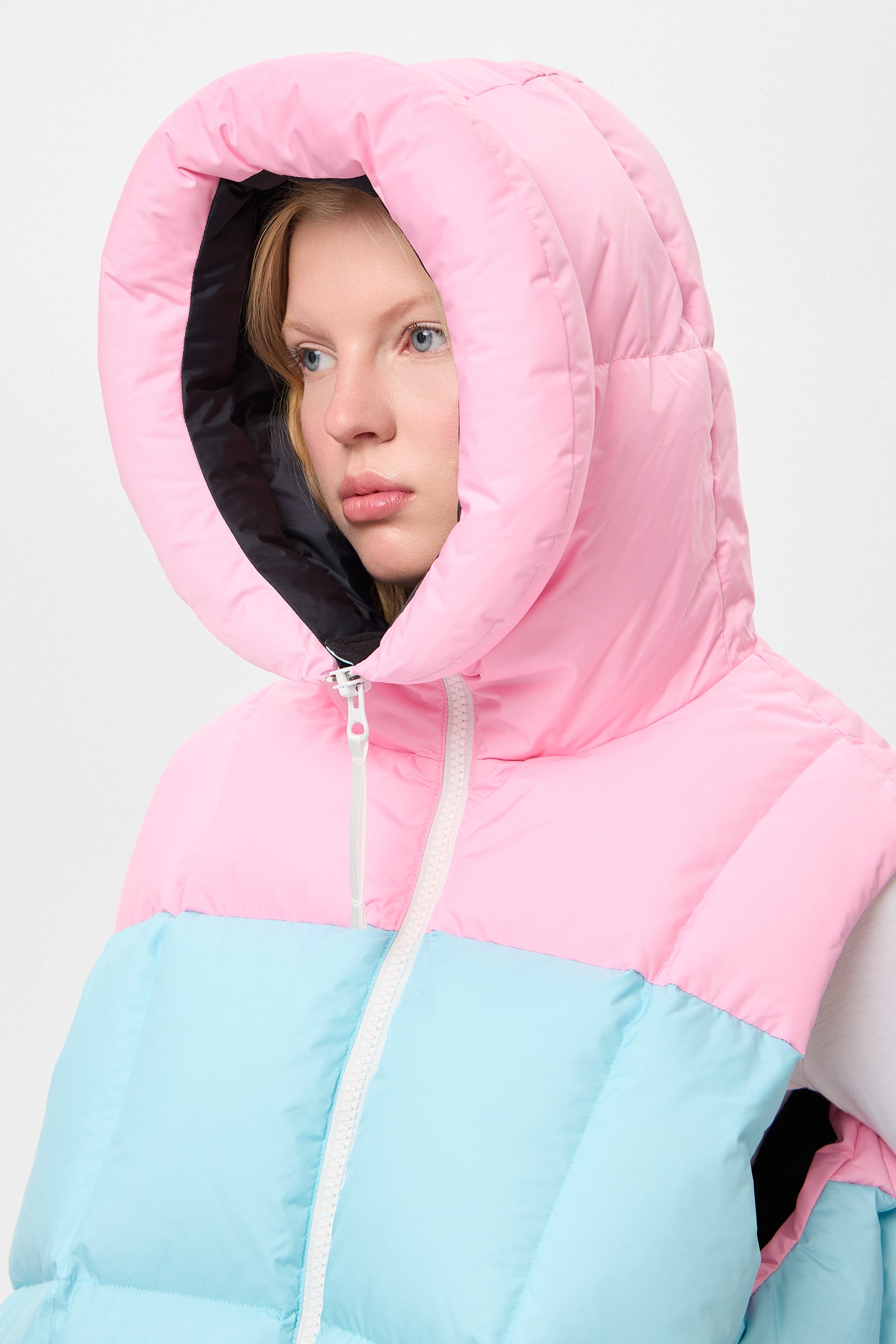 DOUBLE APRES SKI WENDY VEST TEC PINK + AQUA