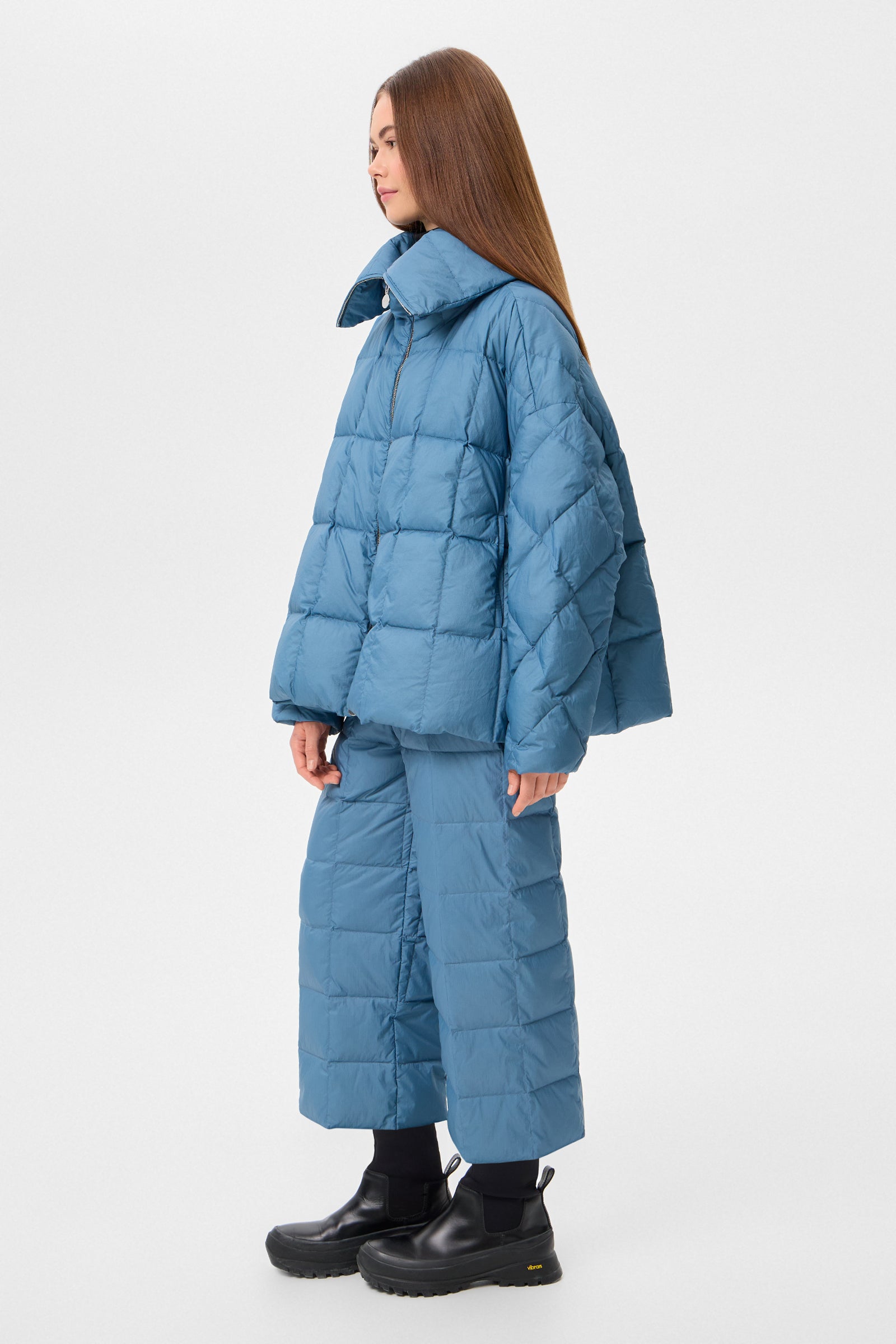 COZY ARCO JACKET MICRO STONE BLUE