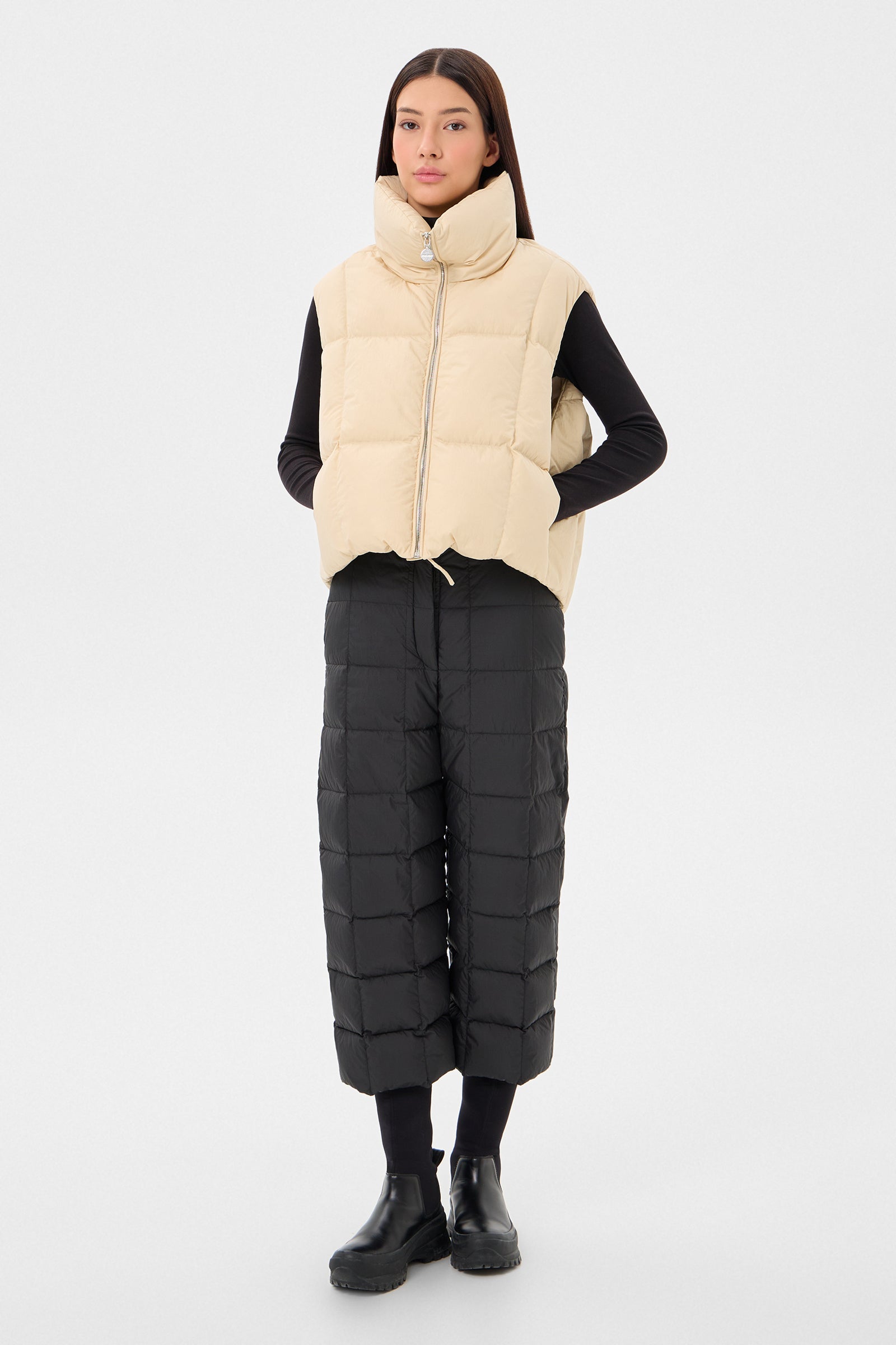 ZIP VEST ENNIO BEIGE