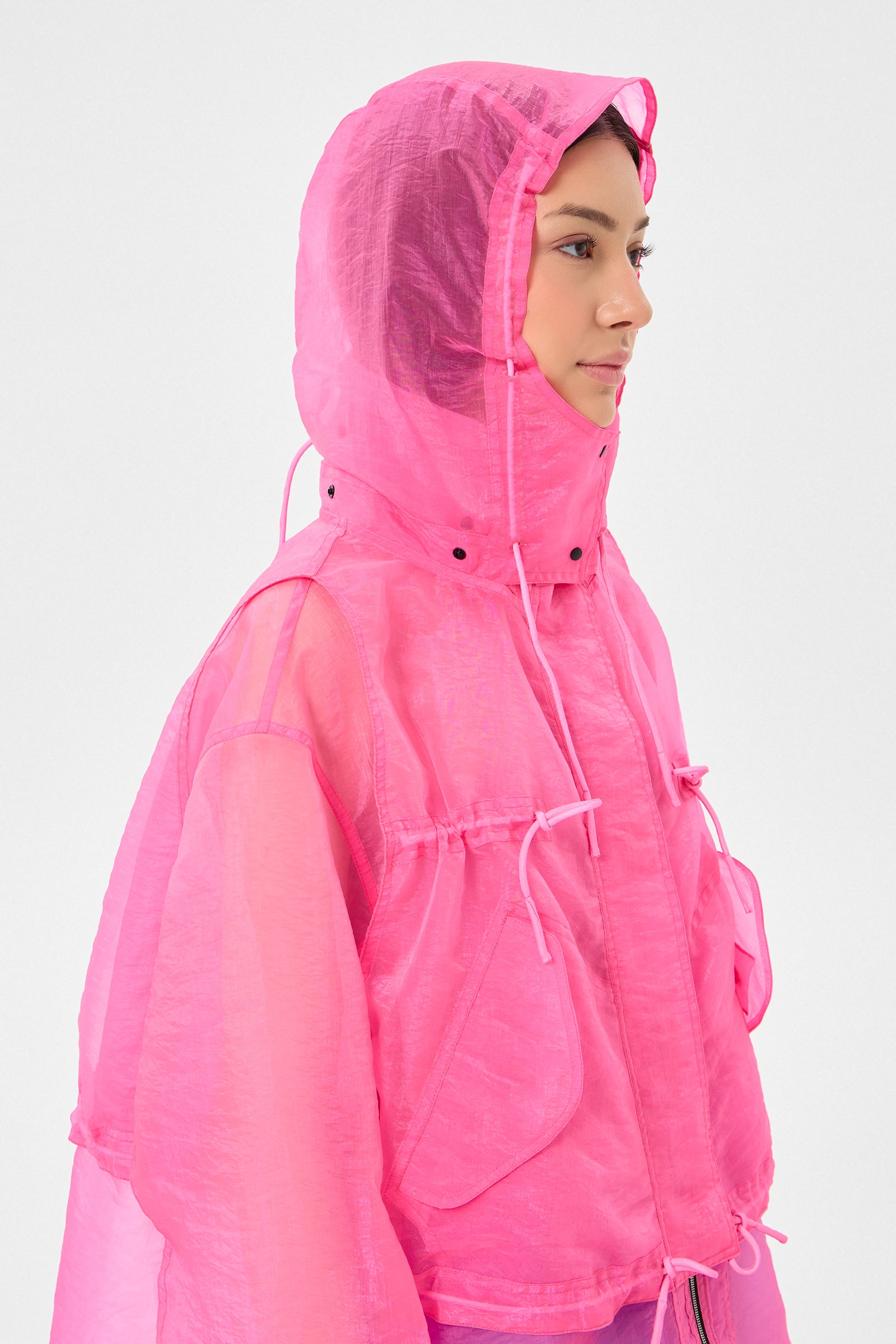 Light Ember Coat Neon Pink