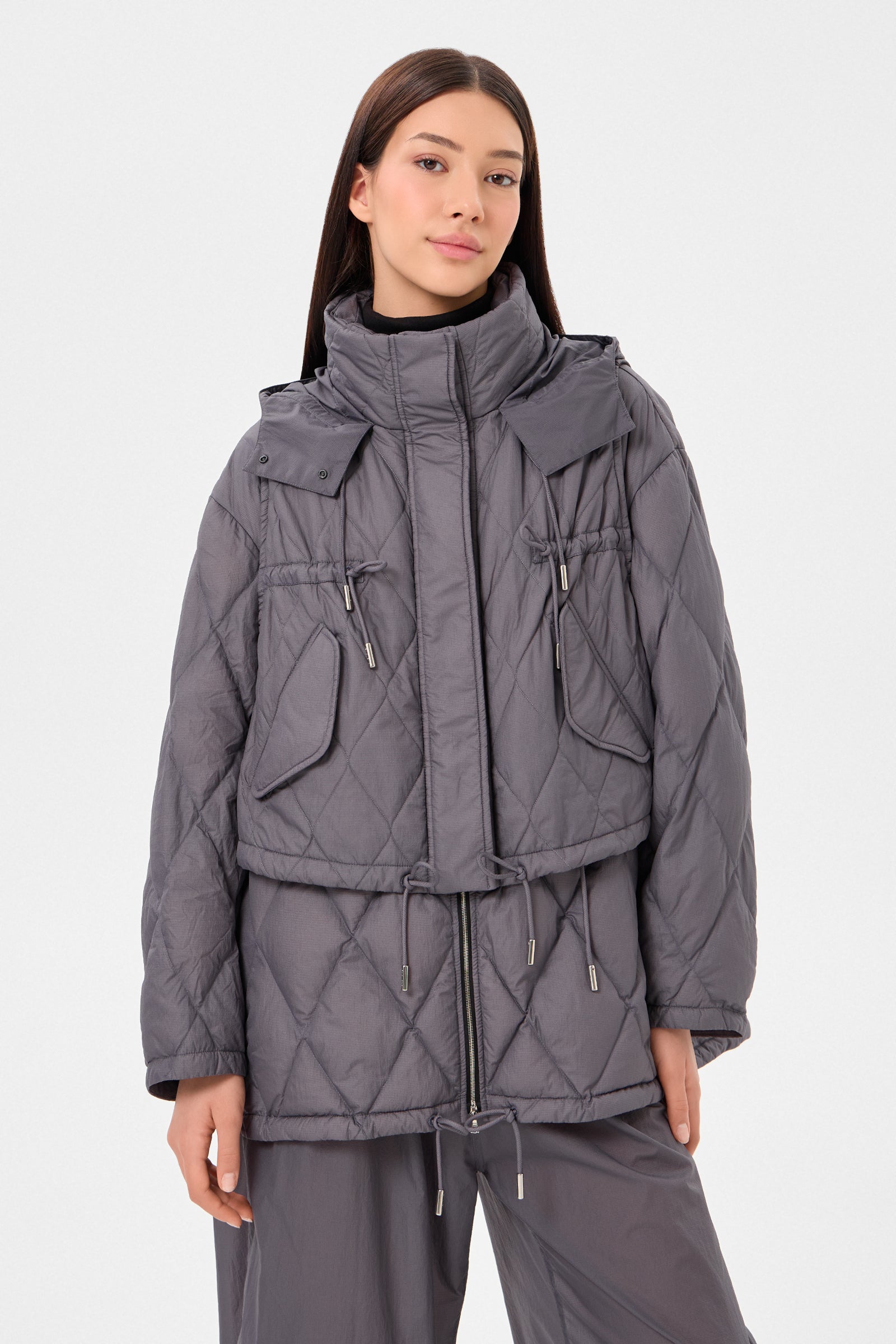 EMBER COAT KETCHUP GREY
