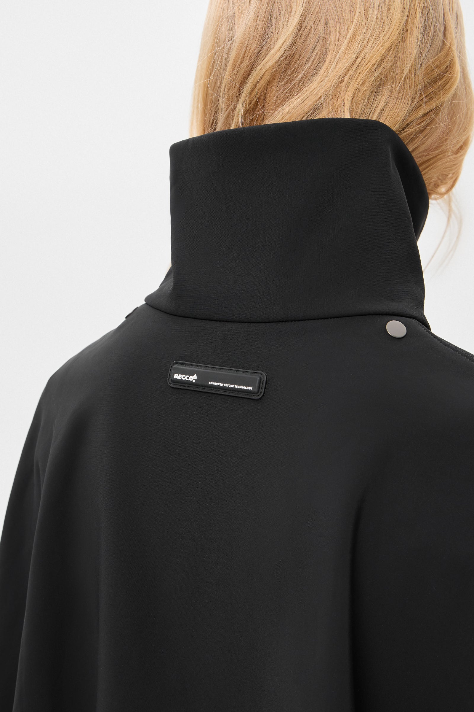 SKI PONCHO SHELL BLACK