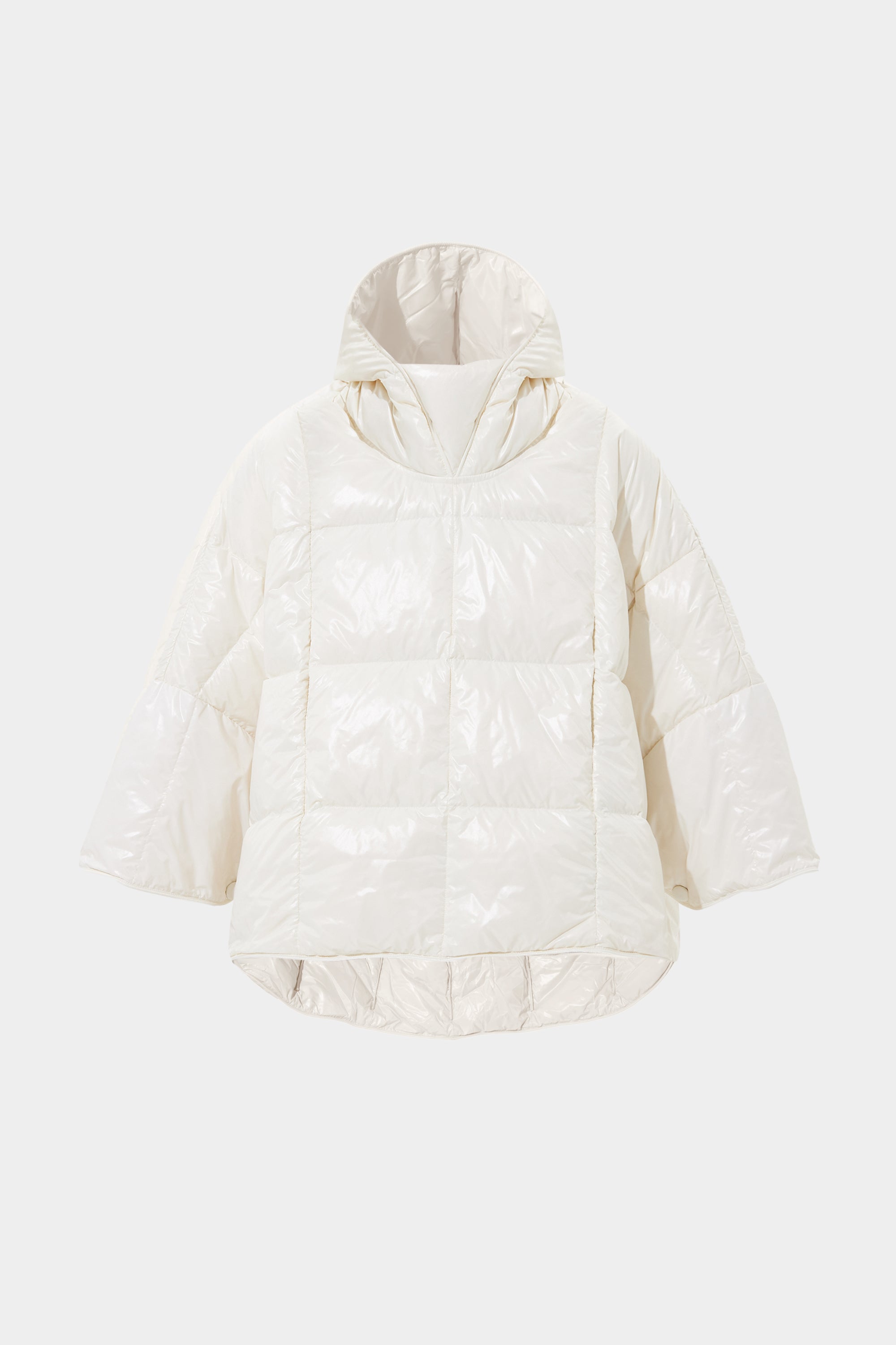 Poncho Silky White