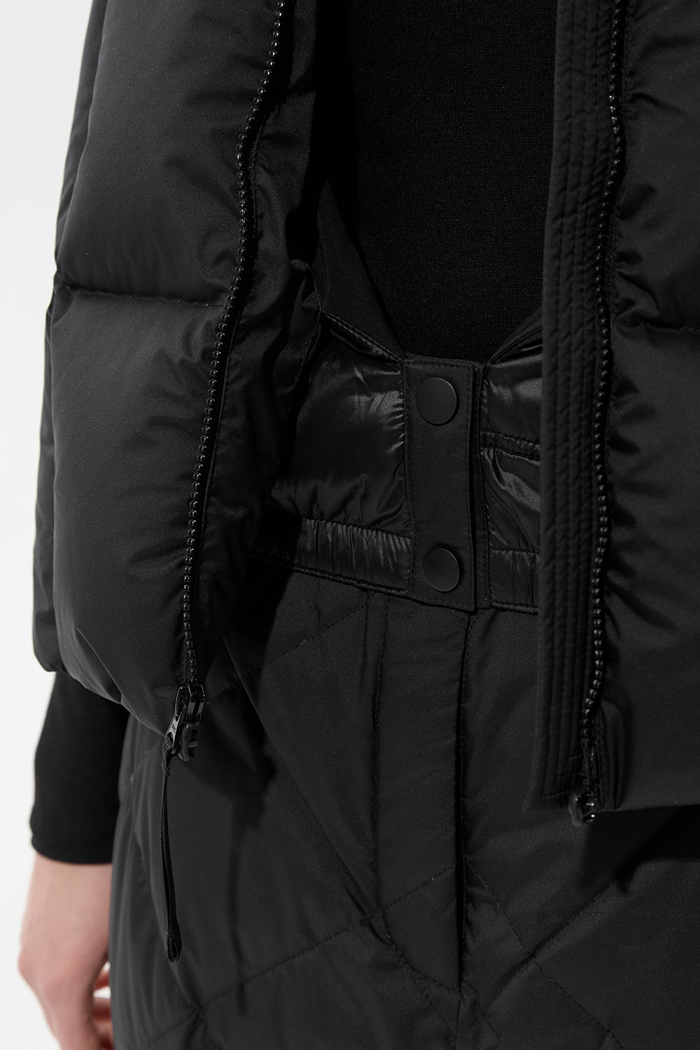 DOUBLE APRES SKI WENDY VEST TEC PT BEIGE + BLACK