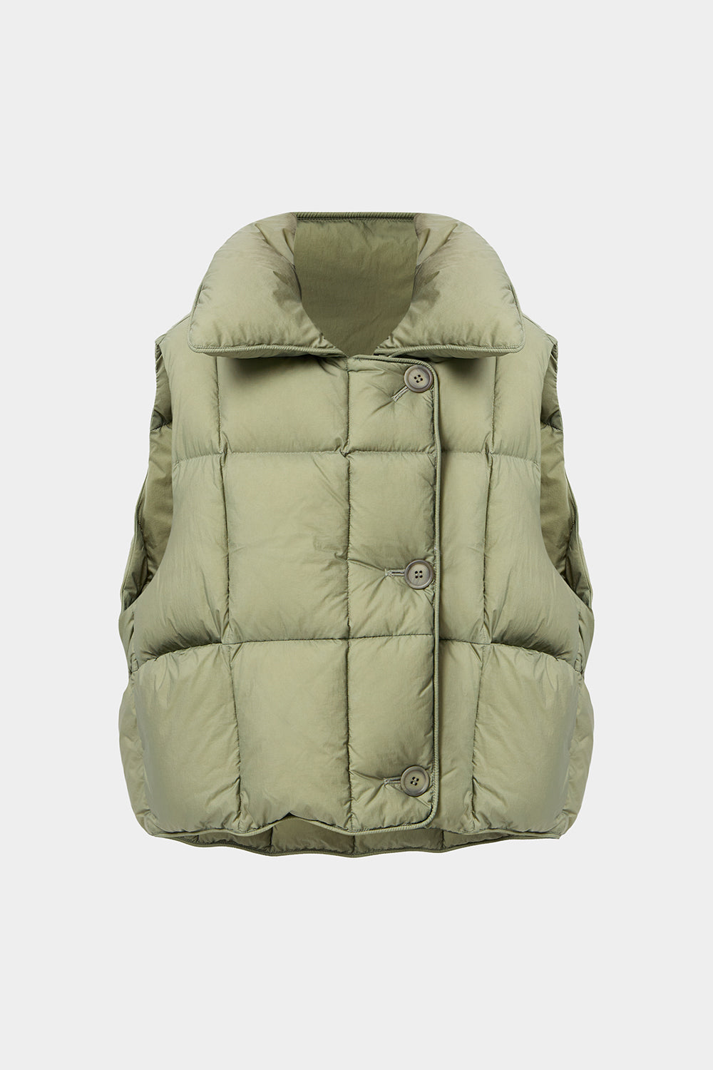 COZY CLOUD VEST MICRO OLIVE GREEN