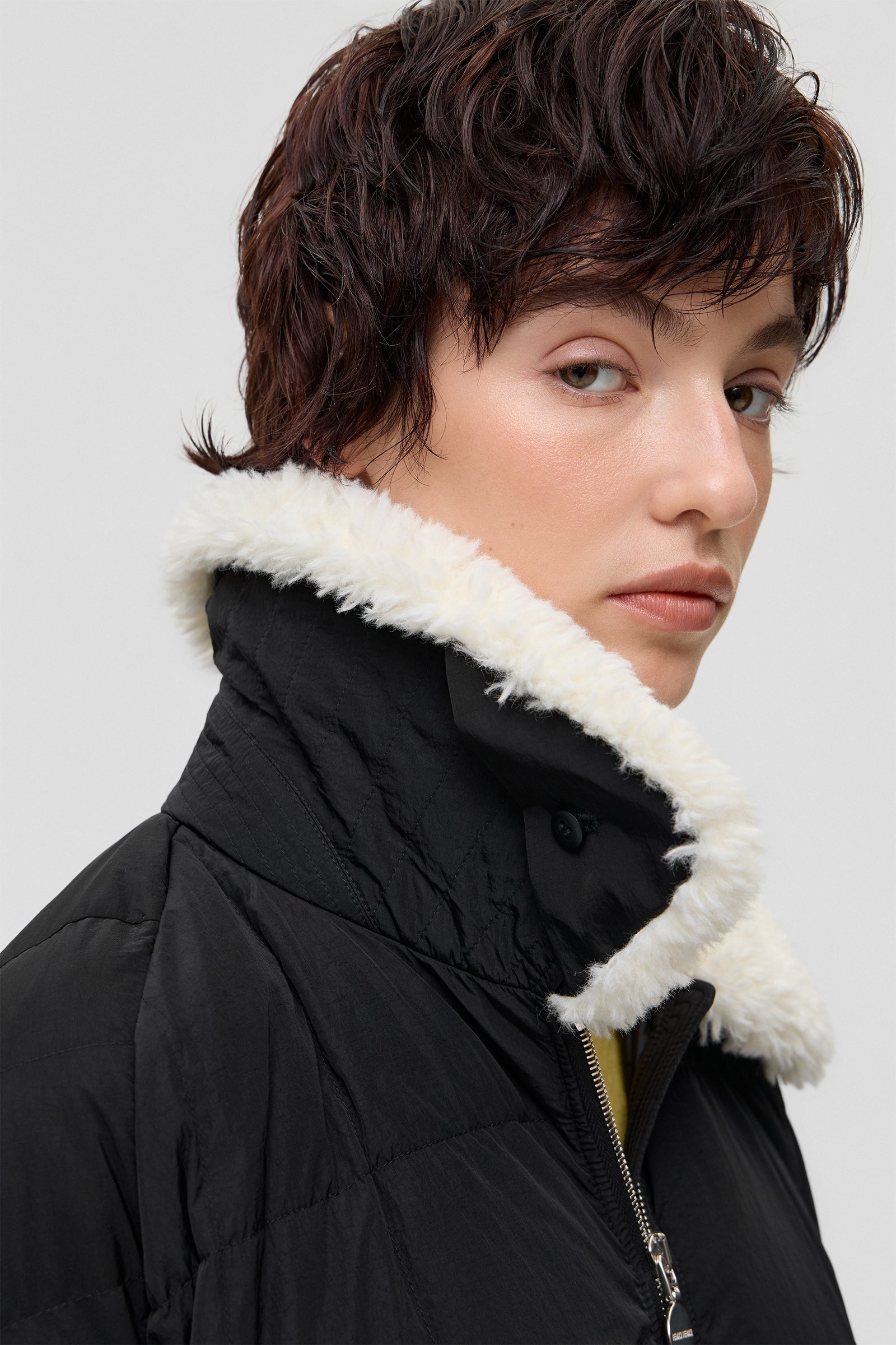 SHEARLING PYRAMIDE ENNIO BLACK