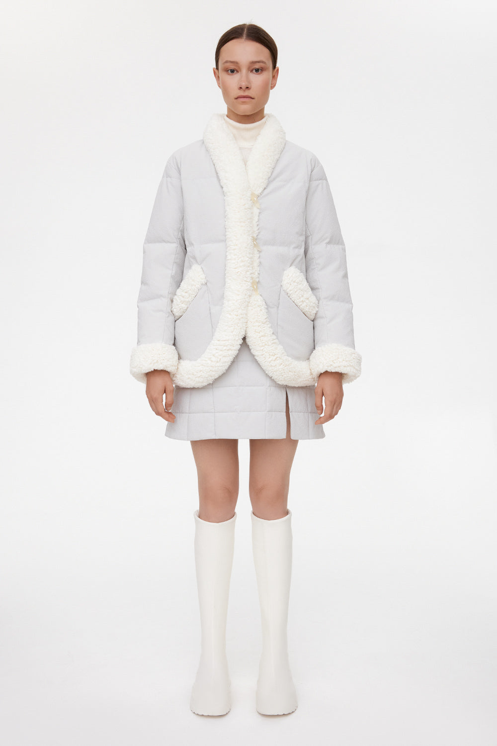 Keptar Jacket Braille Light Grey