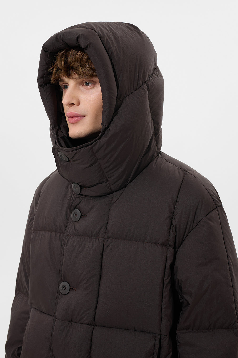 YOUNG JACKET MAN MICRO BROWN