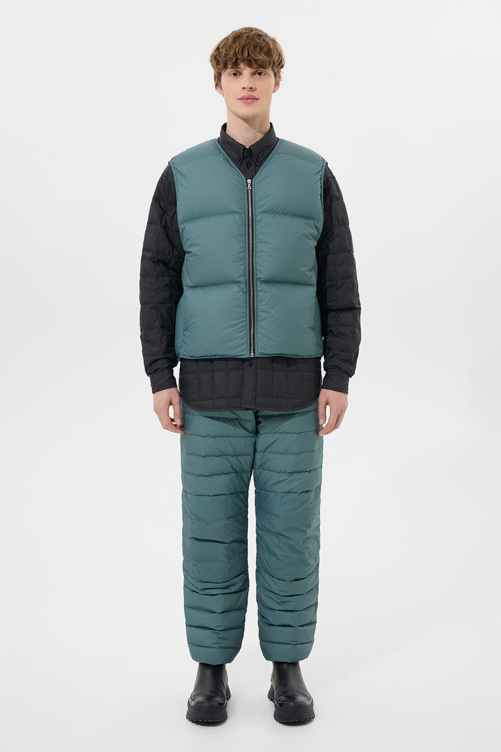 ZIP VEST MAN MICRO DARK BLUE