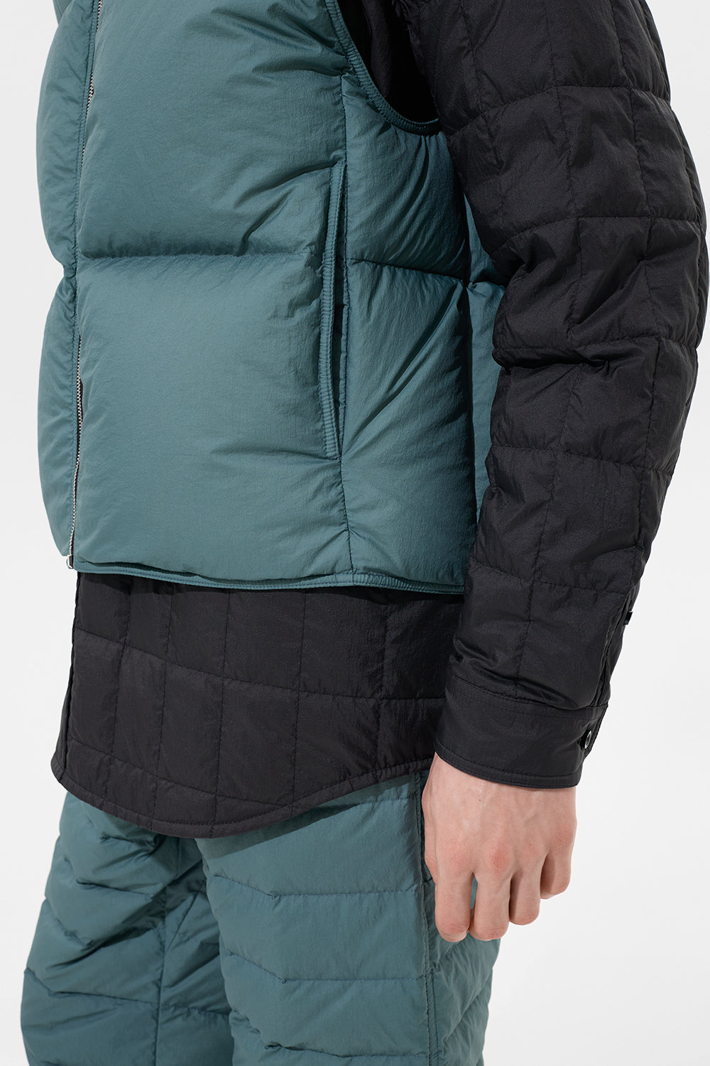 ZIP VEST MAN MICRO DARK BLUE