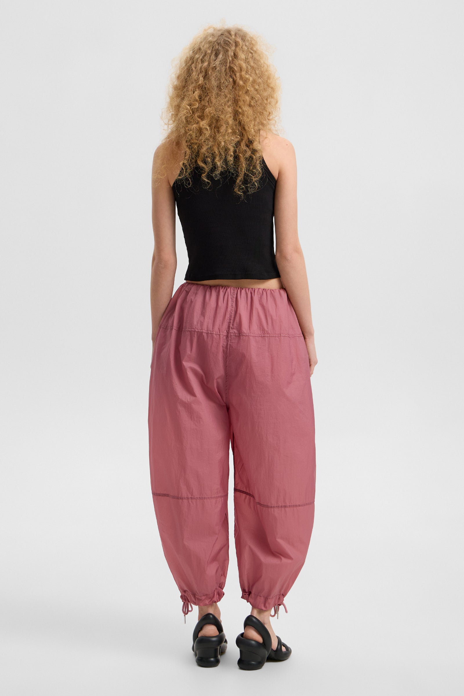 Light Balloon Pants Micro Rose