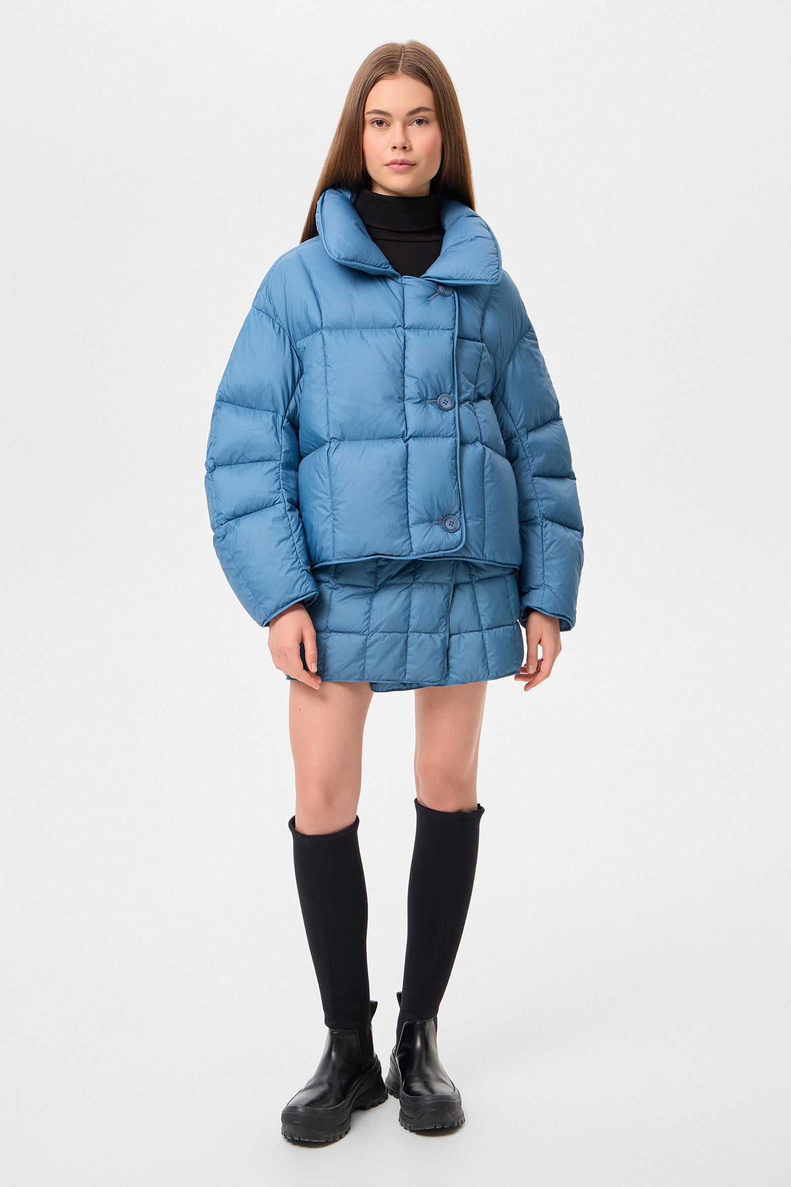 COZY CLOUD JACKET MICRO STONE BLUE