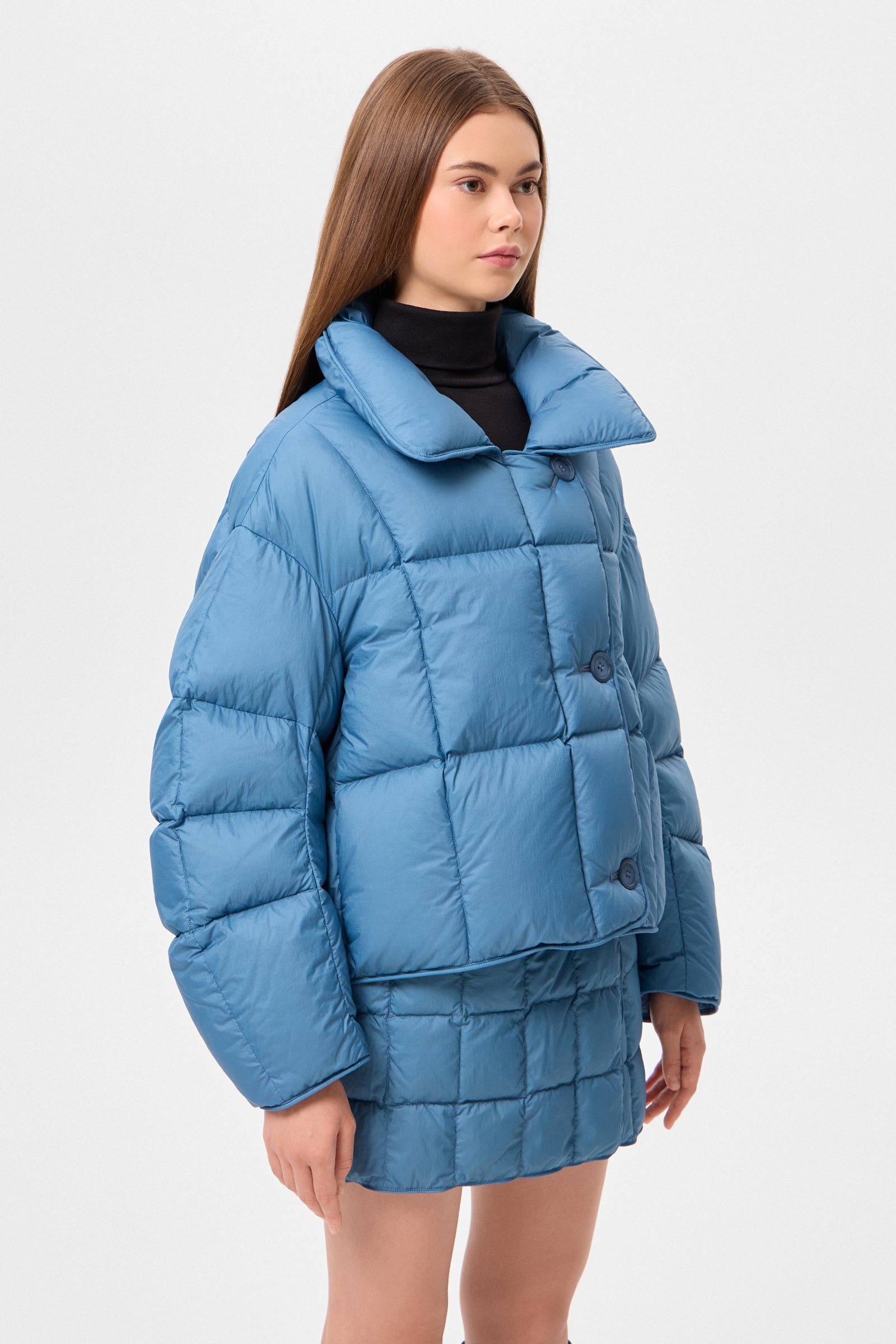 COZY CLOUD JACKET MICRO STONE BLUE