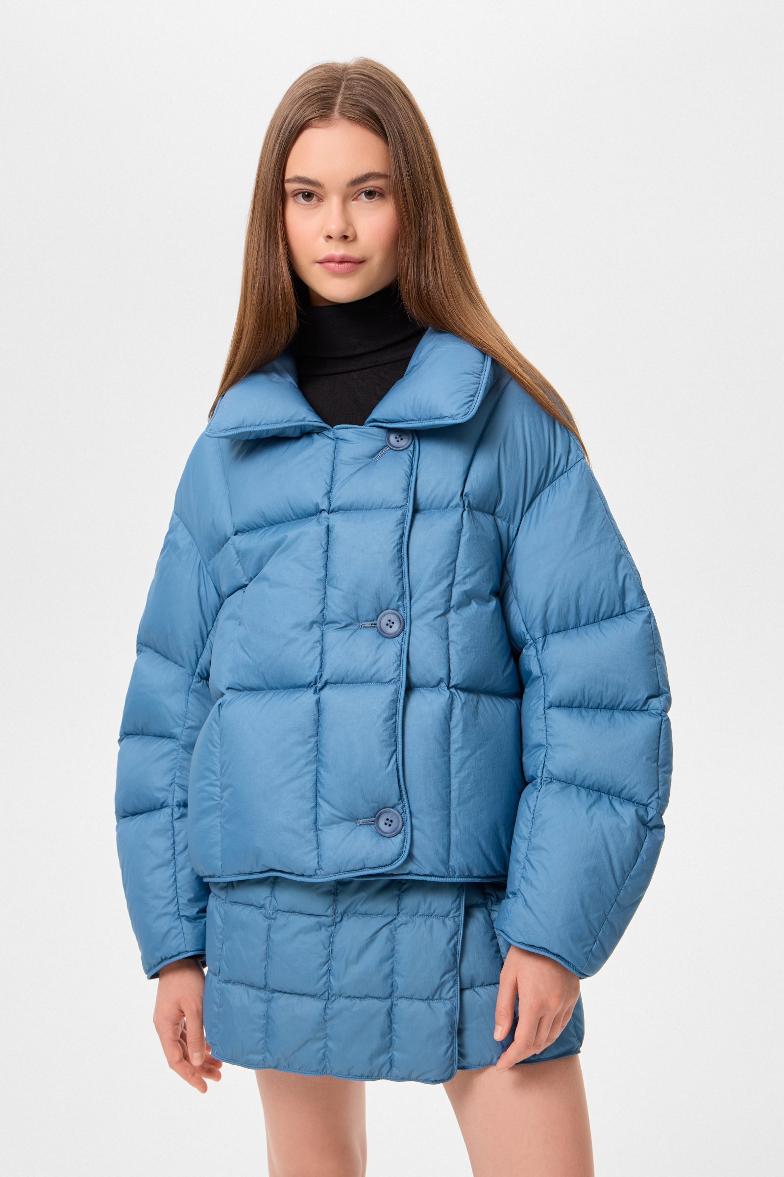 COZY CLOUD JACKET MICRO STONE BLUE